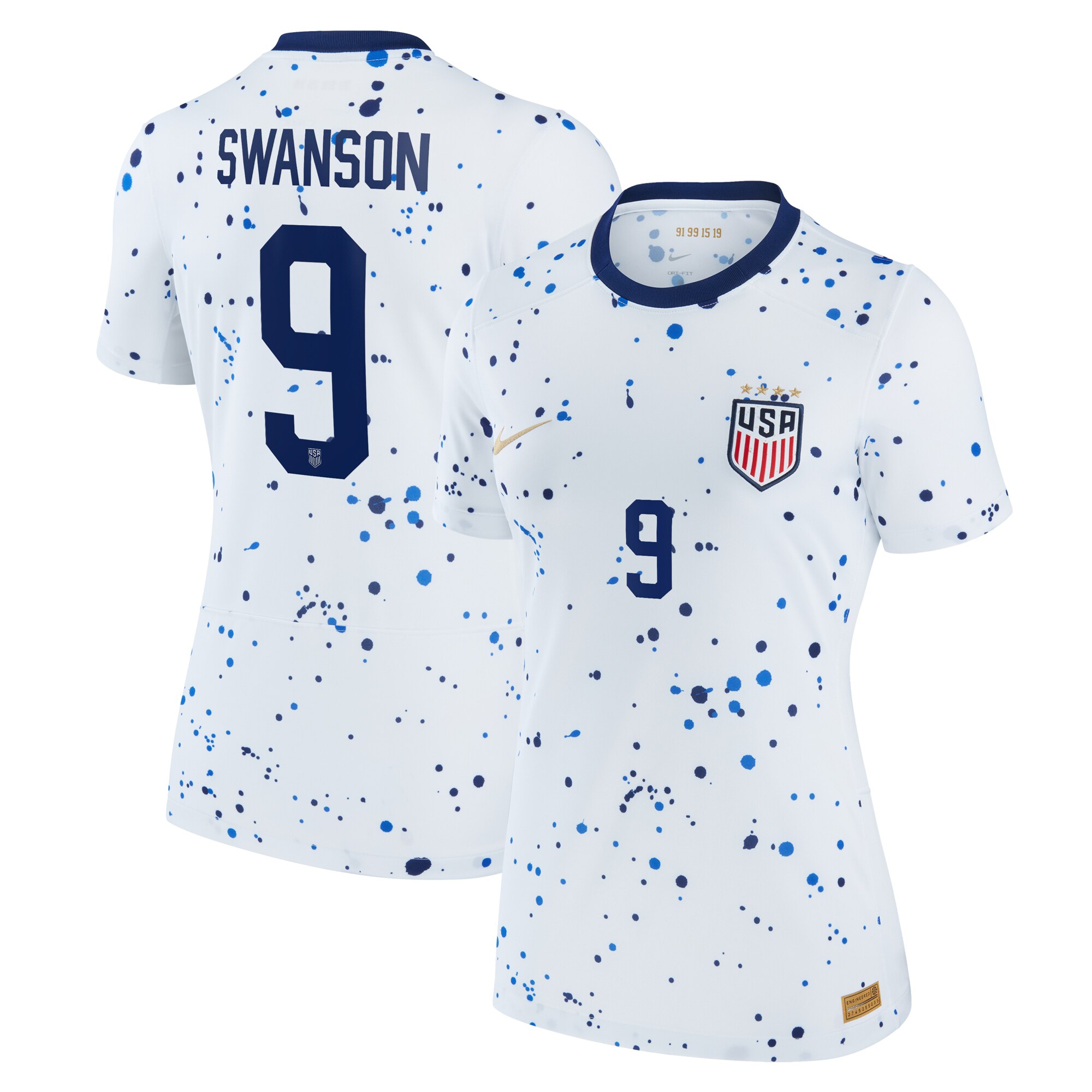 Mallory Swanson USWNT Nike Women's 2023 Home Replica Jersey - White