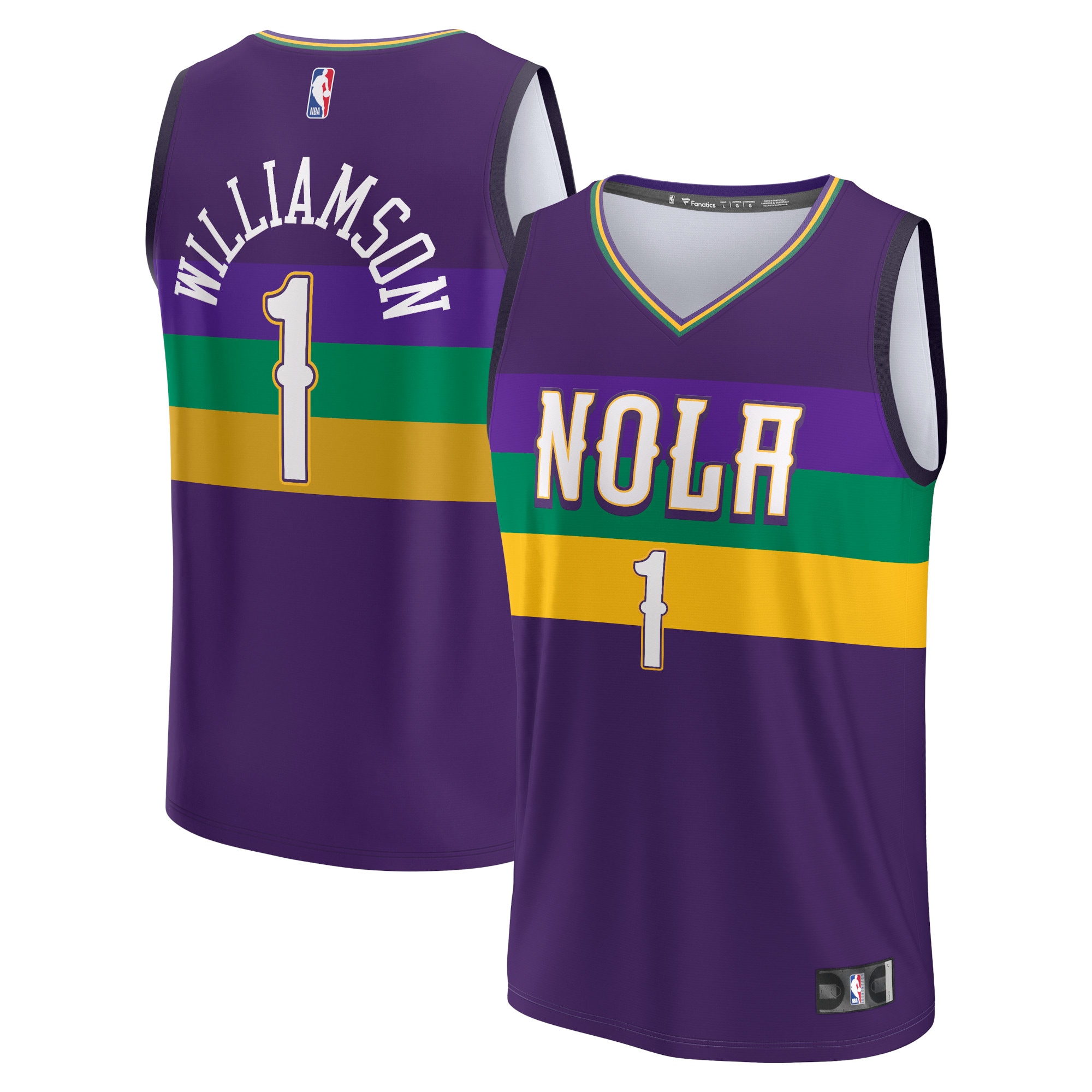 Zion Williamson New Orleans Pelicans Fanatics Branded 2022/23 Fastbreak Jersey - City Edition - Purple