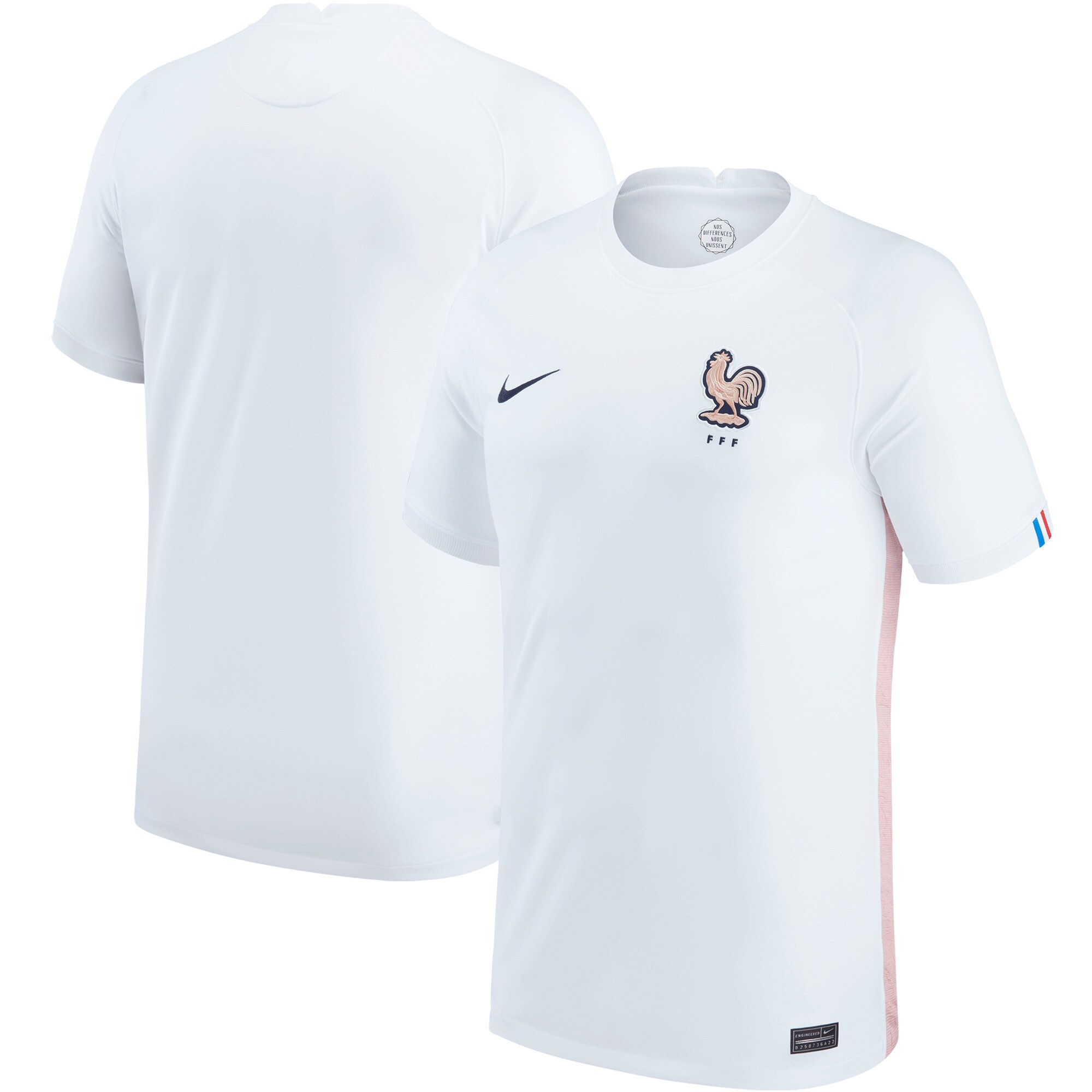 France Women's National Team Nike 2022/23 Away Replica Blank Jersey - White