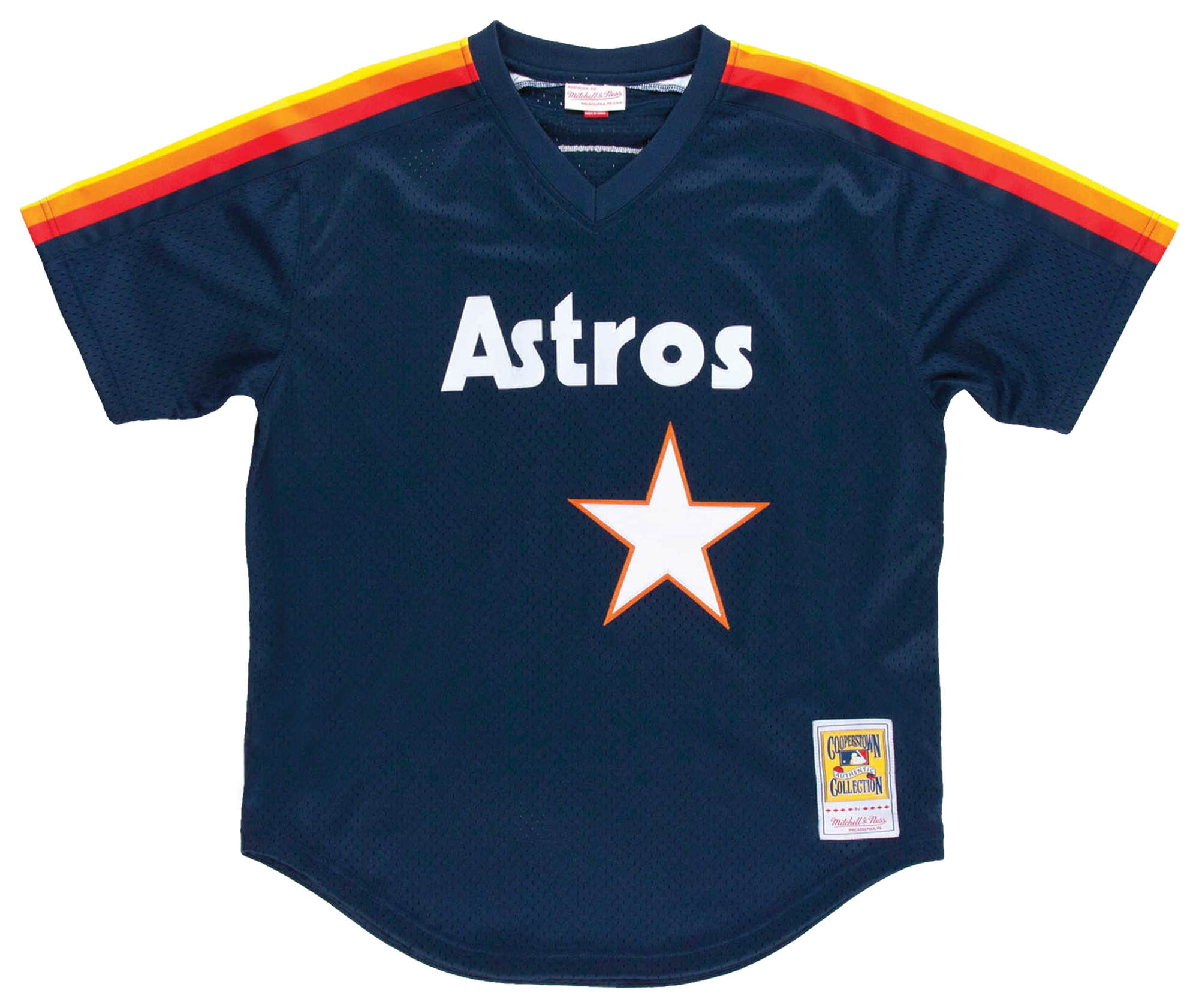Men's Ryan Nolan Mitchell & Ness Astros BP Jersey - Navy