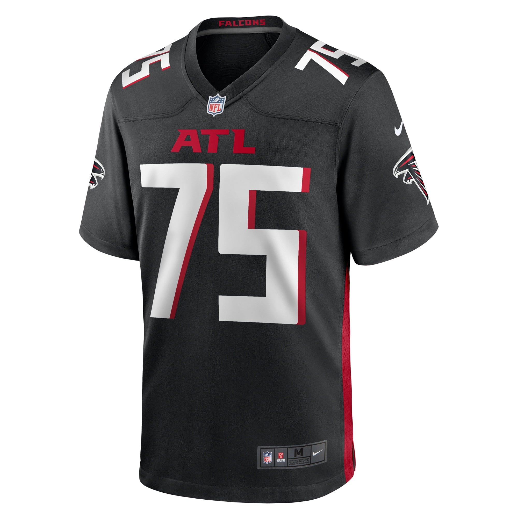 Men's Nike Justin Shaffer Black Atlanta Falcons Player Game Jersey