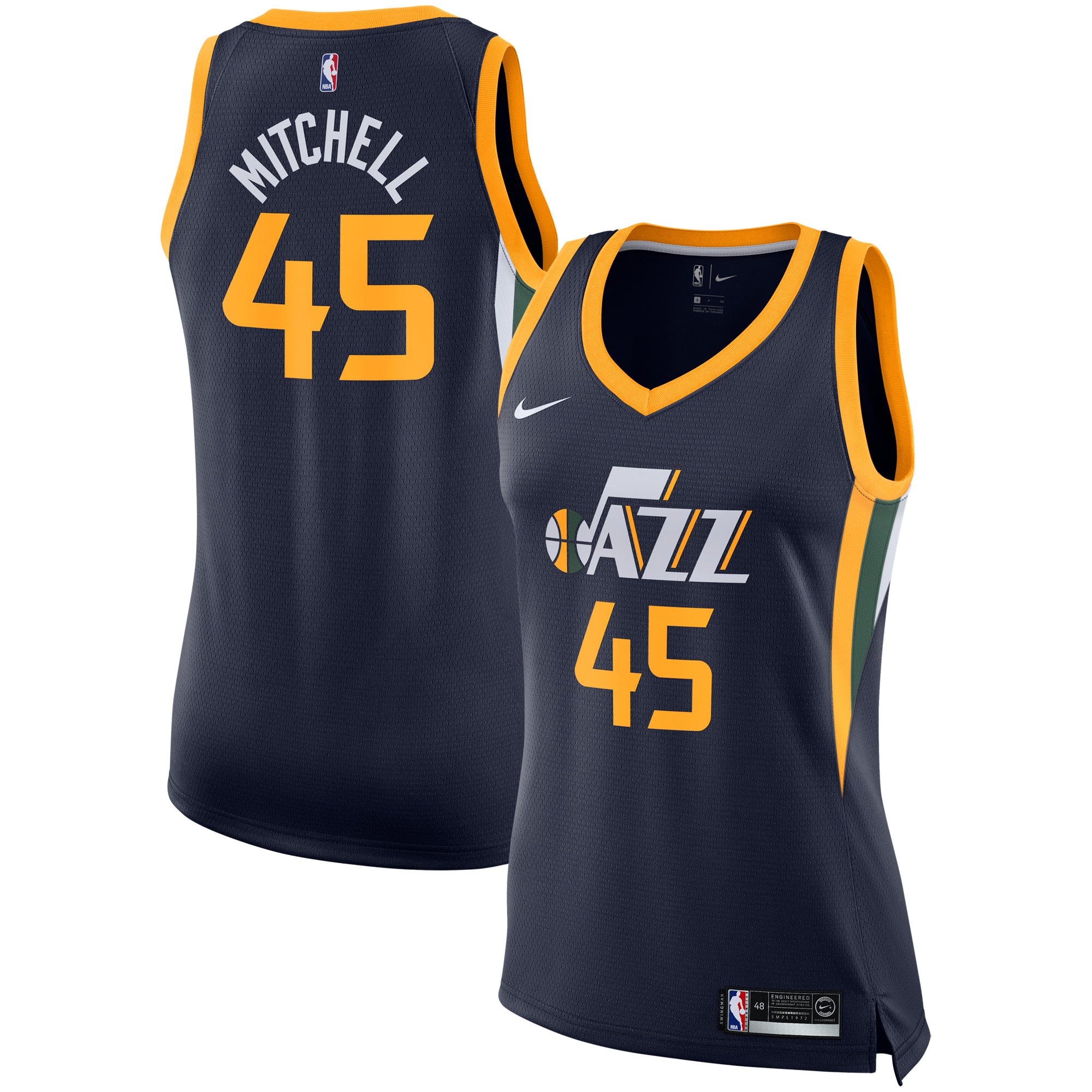 Donovan Mitchell Utah Jazz Nike Women's Swingman Jersey - Icon Edition - Navy