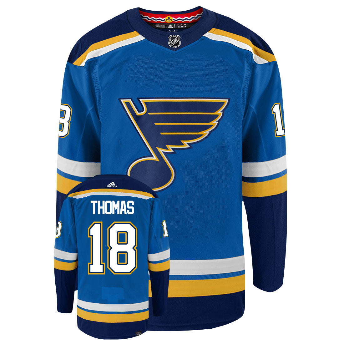 Robert Thomas St Louis Blues Adidas Primegreen Authentic NHL Hockey Jersey