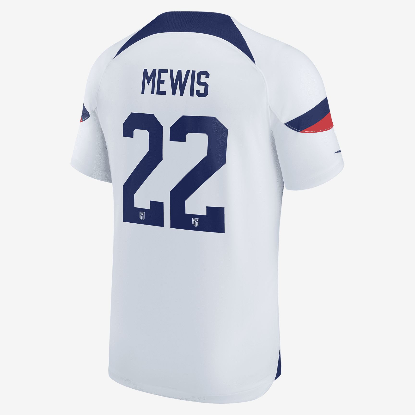 USWNT 2022/23 Stadium Home (Kristie Mewis) Men's Nike Dri-FIT Soccer Jersey - White