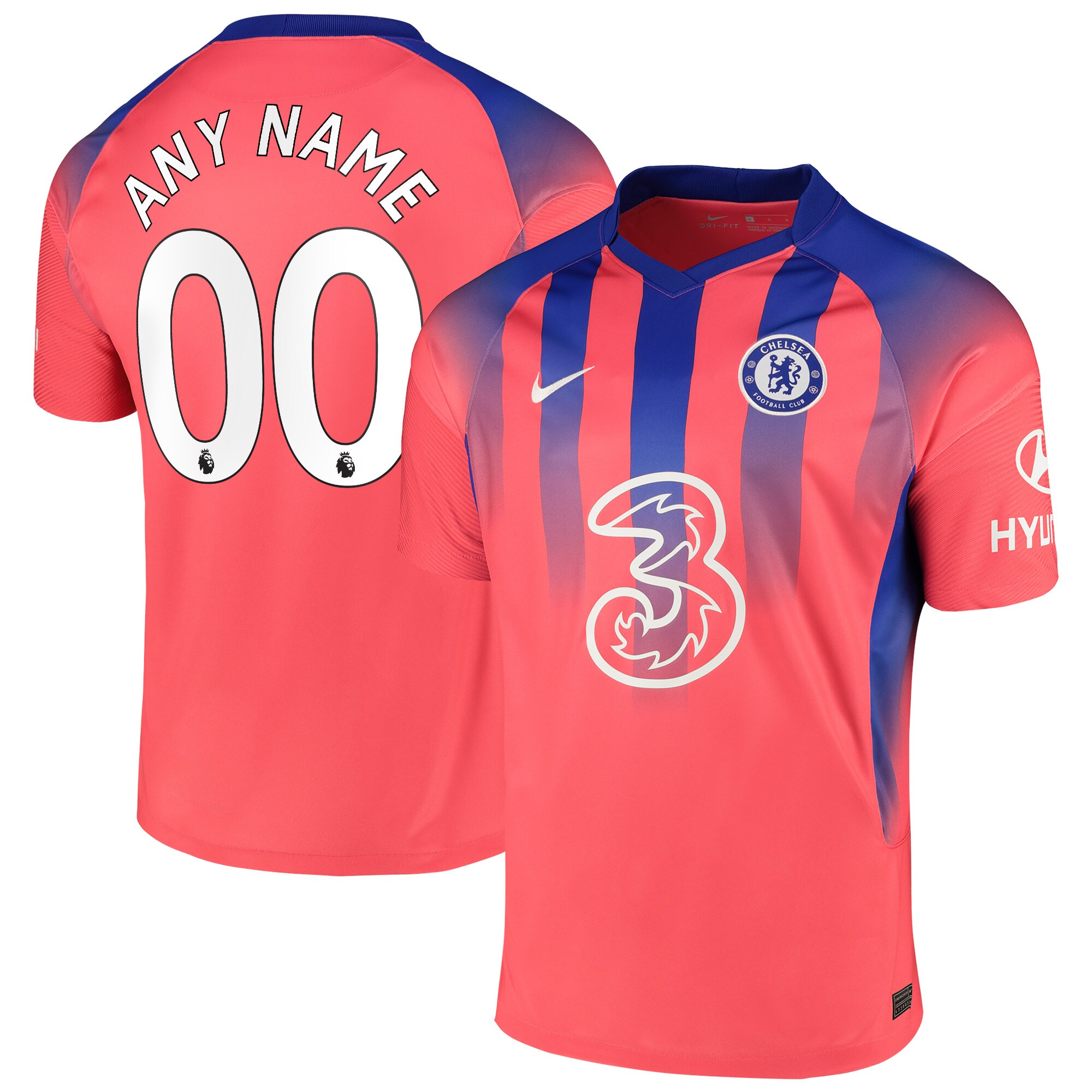 Chelsea Nike 2020/21 Third Vapor Match Authentic Custom Jersey - Pink