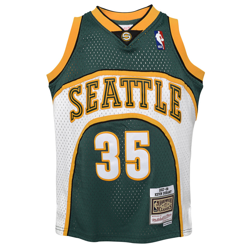 Youth Kevin Durant Seattle Supersonics Mitchell & Ness 2007-08 Green NBA Swingman Hardwood Classics Jersey