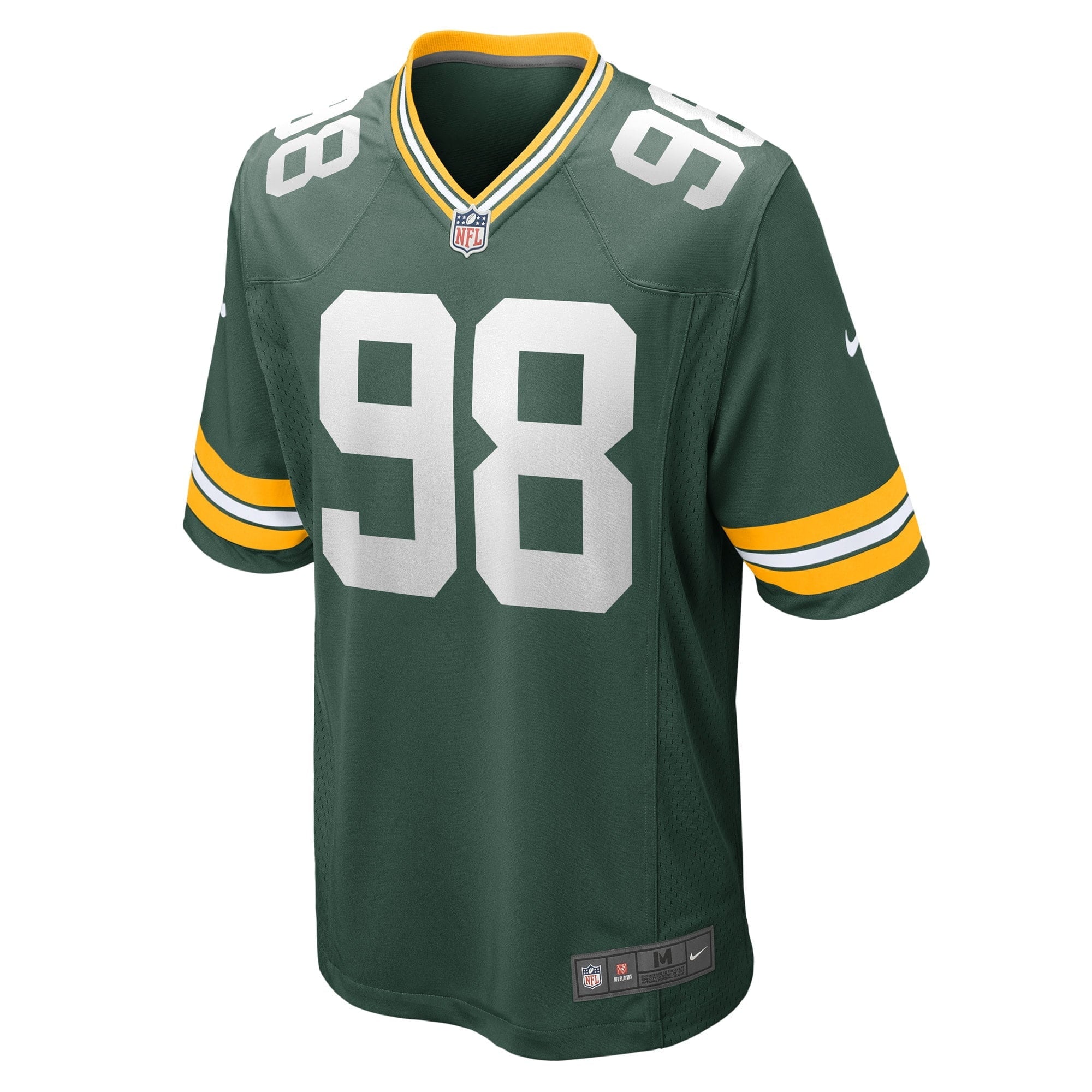 Men's Nike Chris Slayton Green Green Bay Packers Game Player Jersey