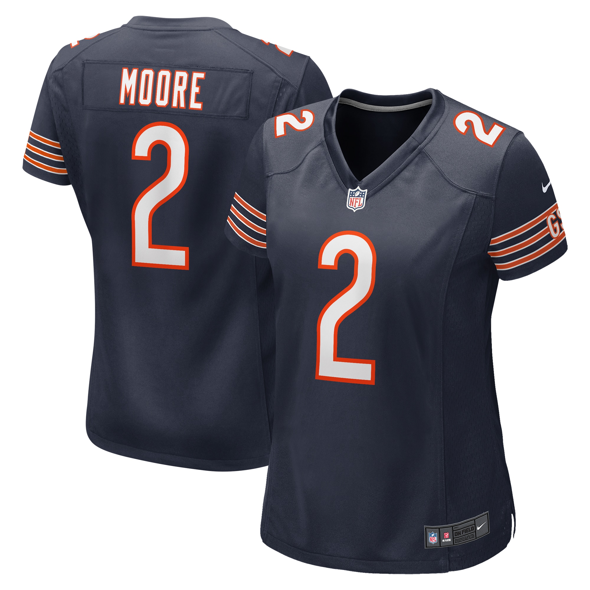 D.J. Moore Chicago Bears Nike Women's Game Jersey - Navy