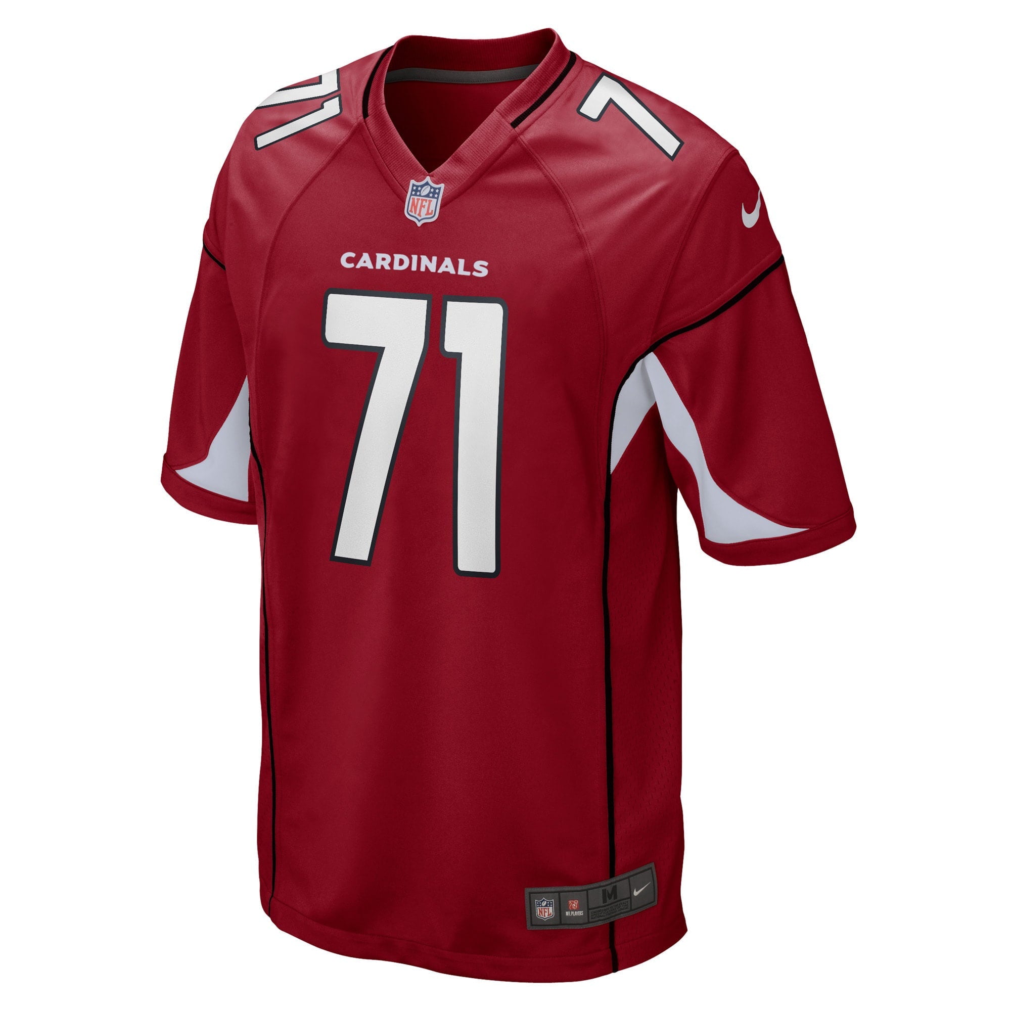 Men's Nike Andrew Brown Cardinal Arizona Cardinals Game Player Jersey