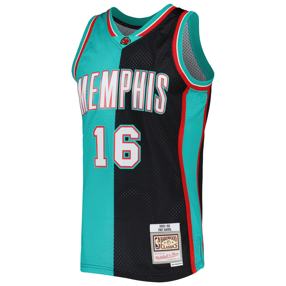 Youth Memphis Grizzlies Pau Gasol 2001-02 Hardwood Classic Jersey - Black/Turquoise