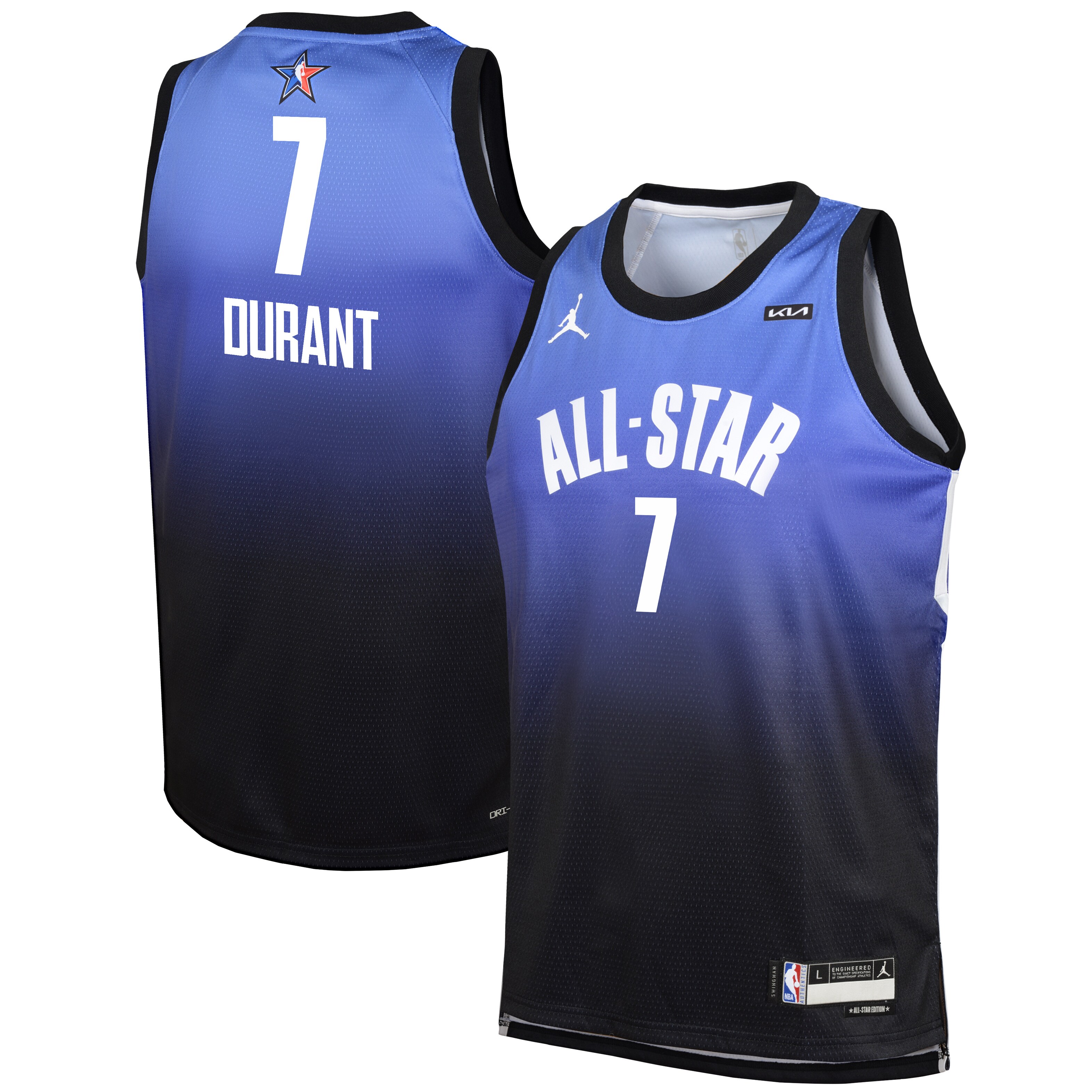 Kevin Durant Jordan Brand Youth 2023 NBA All-Star Game Swingman Jersey - Blue