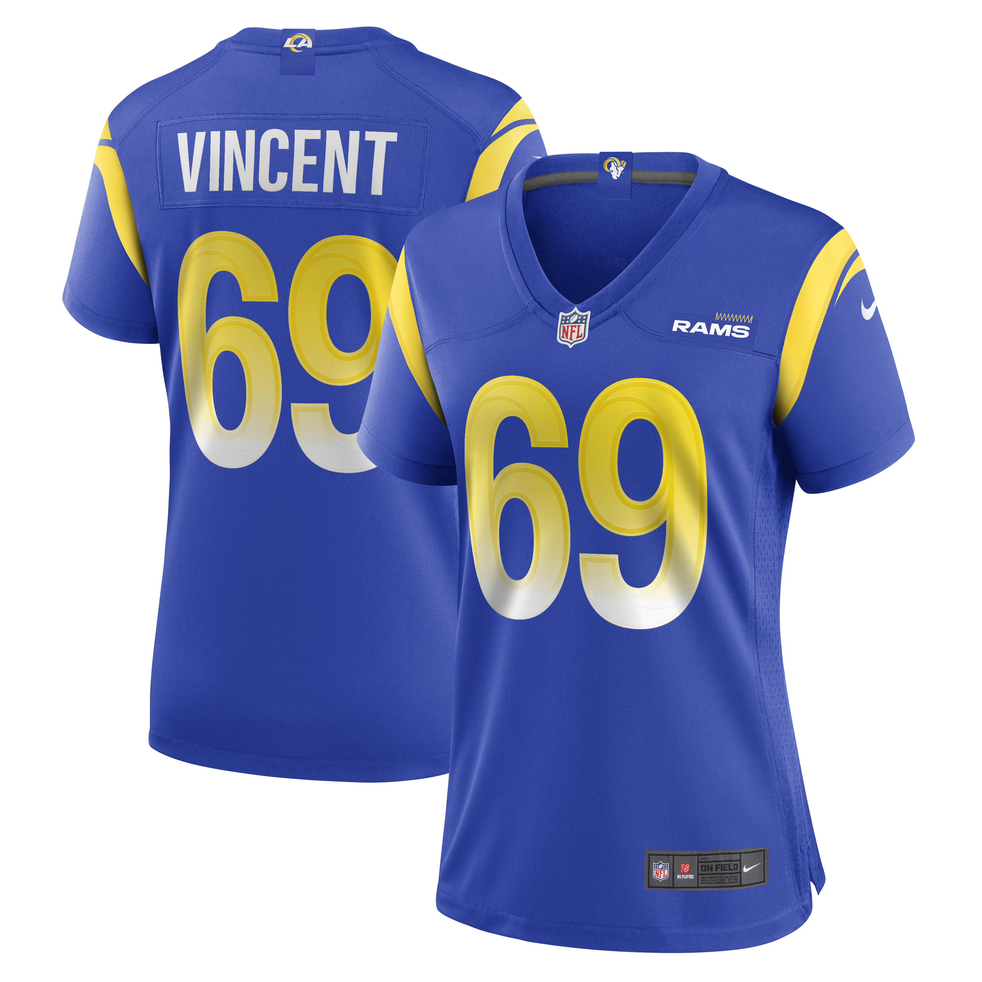 Taron Vincent Los Angeles Rams Nike Women's  Game Jersey - Royal