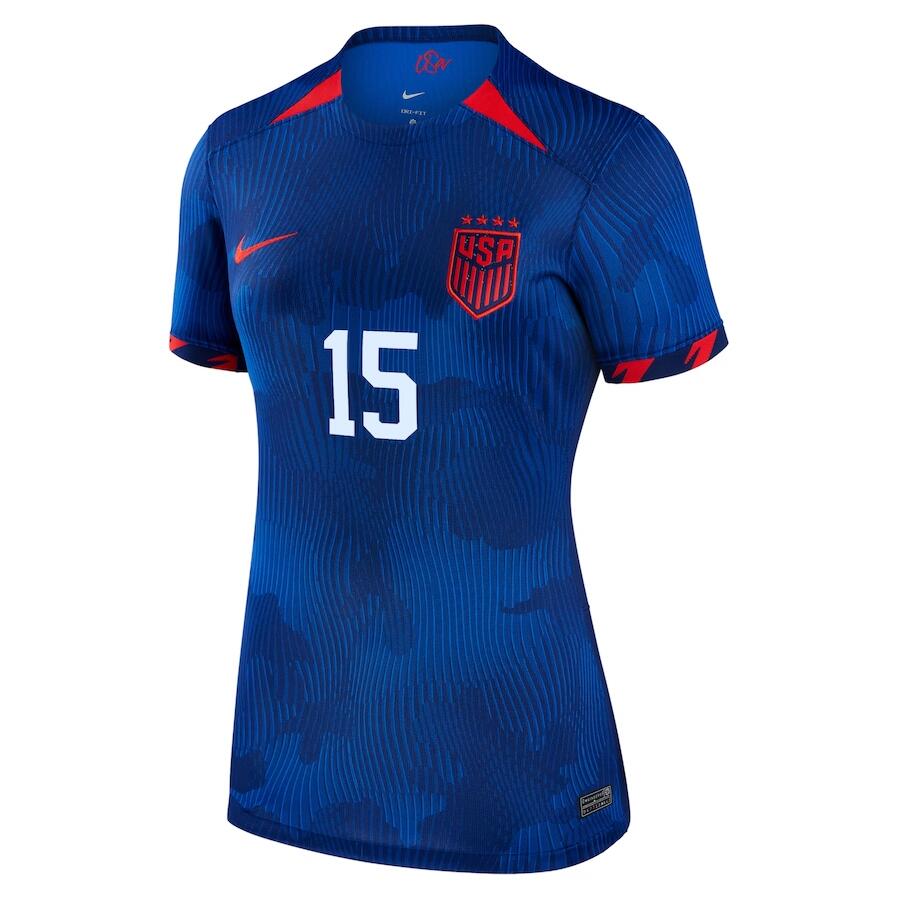 Women's USWNT Megan Rapinoe Away Jersey USA 2023 World Cup Kit