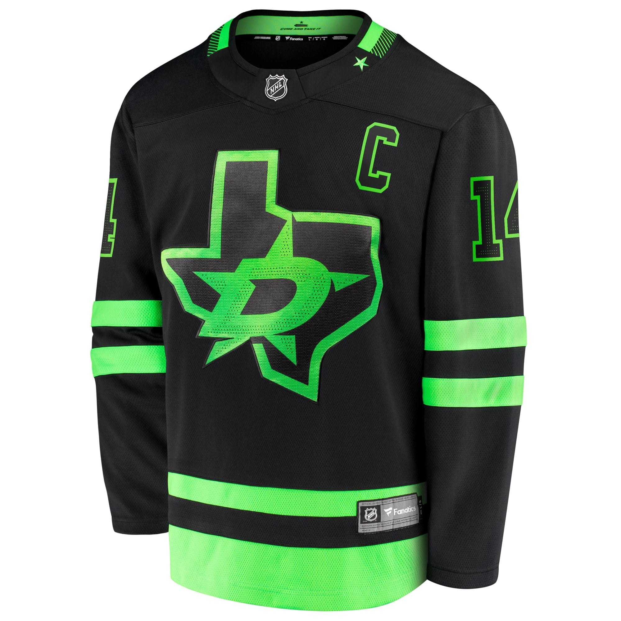 Men's Fanatics Branded Jamie Benn Black Dallas Stars 2020/21 Alternate Premier Breakaway Player Jersey