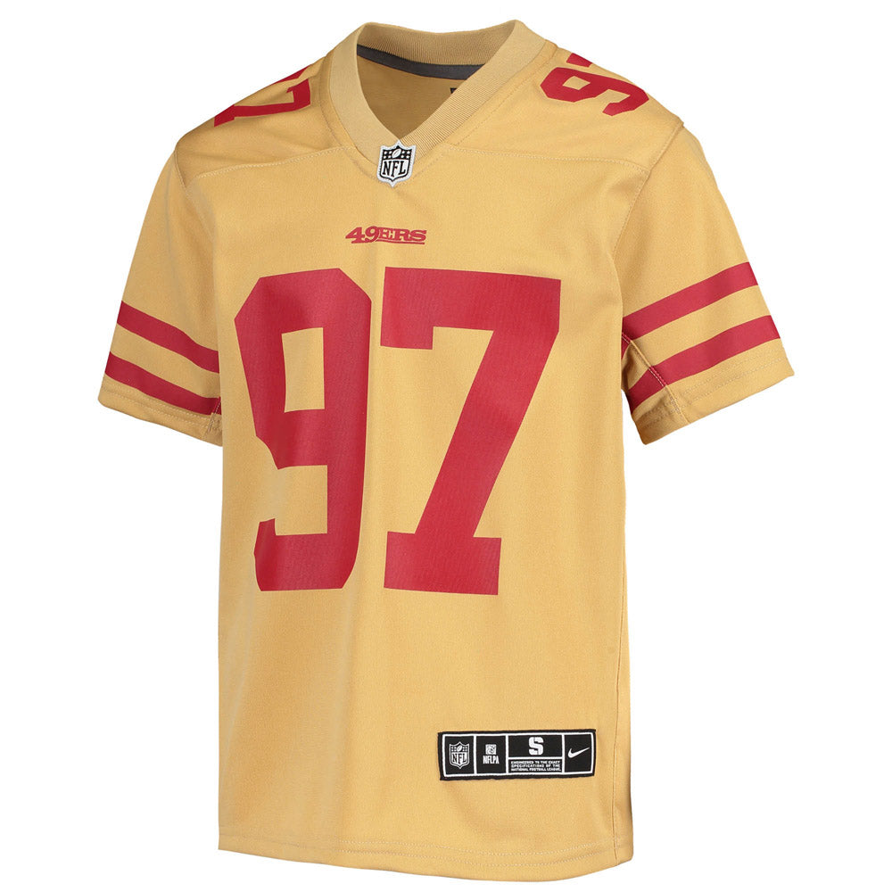 Youth San Francisco 49ers Nick Bosa Inverted Team Game Jersey Gold