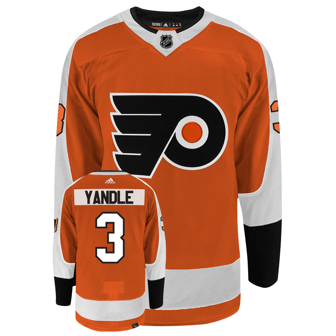 Keith Yandle Philadelphia Flyers Adidas Primegreen Authentic NHL Hockey Jersey