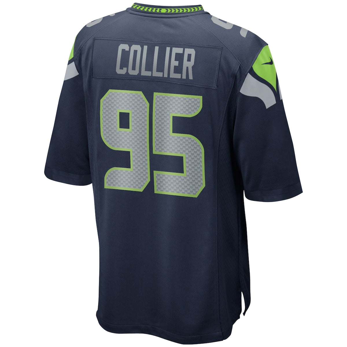 Men's L.J. Collier Nike Seahawks Throwback Game Jersey - Navy