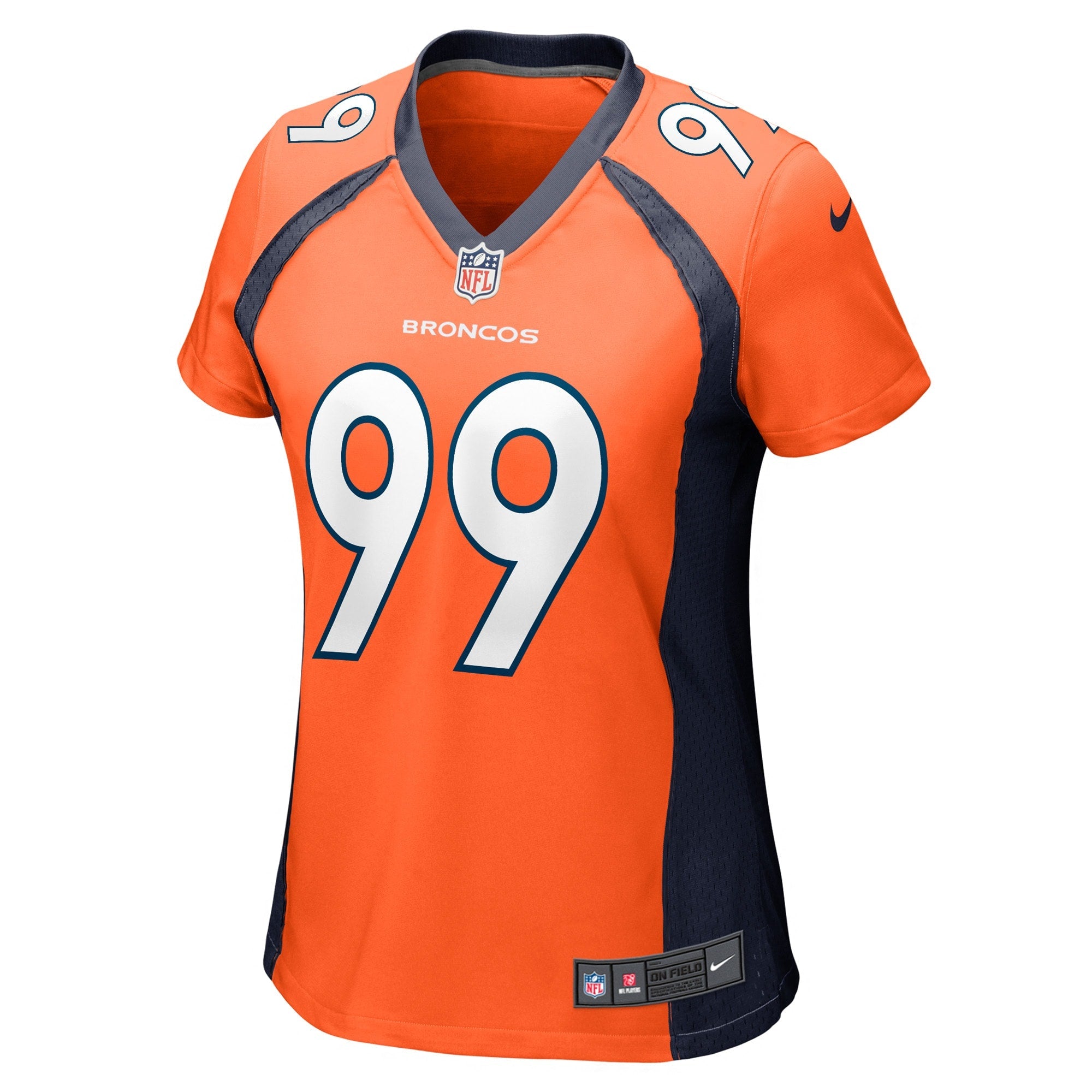 Women's Nike DeShawn Williams Orange Denver Broncos Game Player Jersey