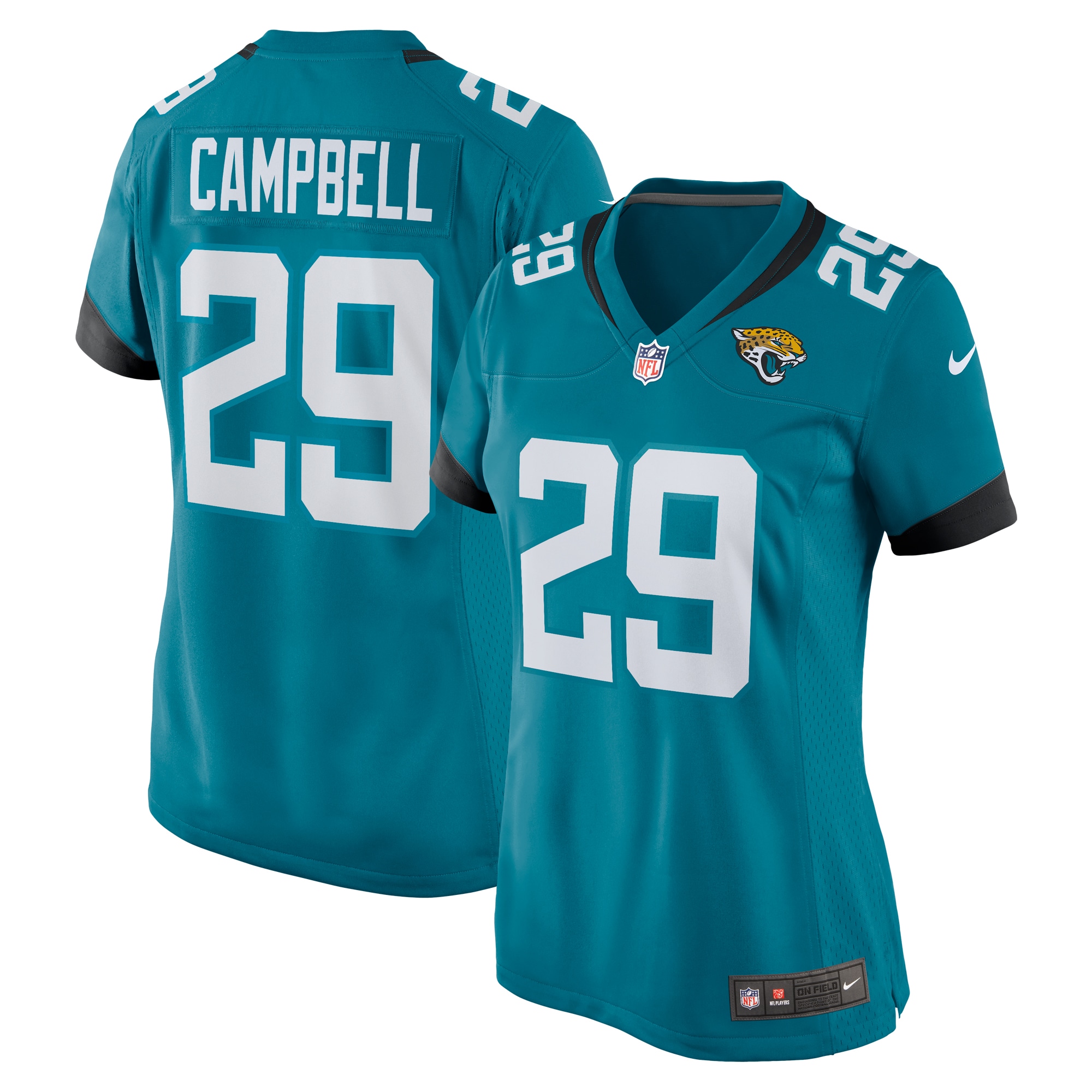 Tevaughn Campbell Jacksonville Jaguars Nike Women's Home Game Player Jersey - Teal