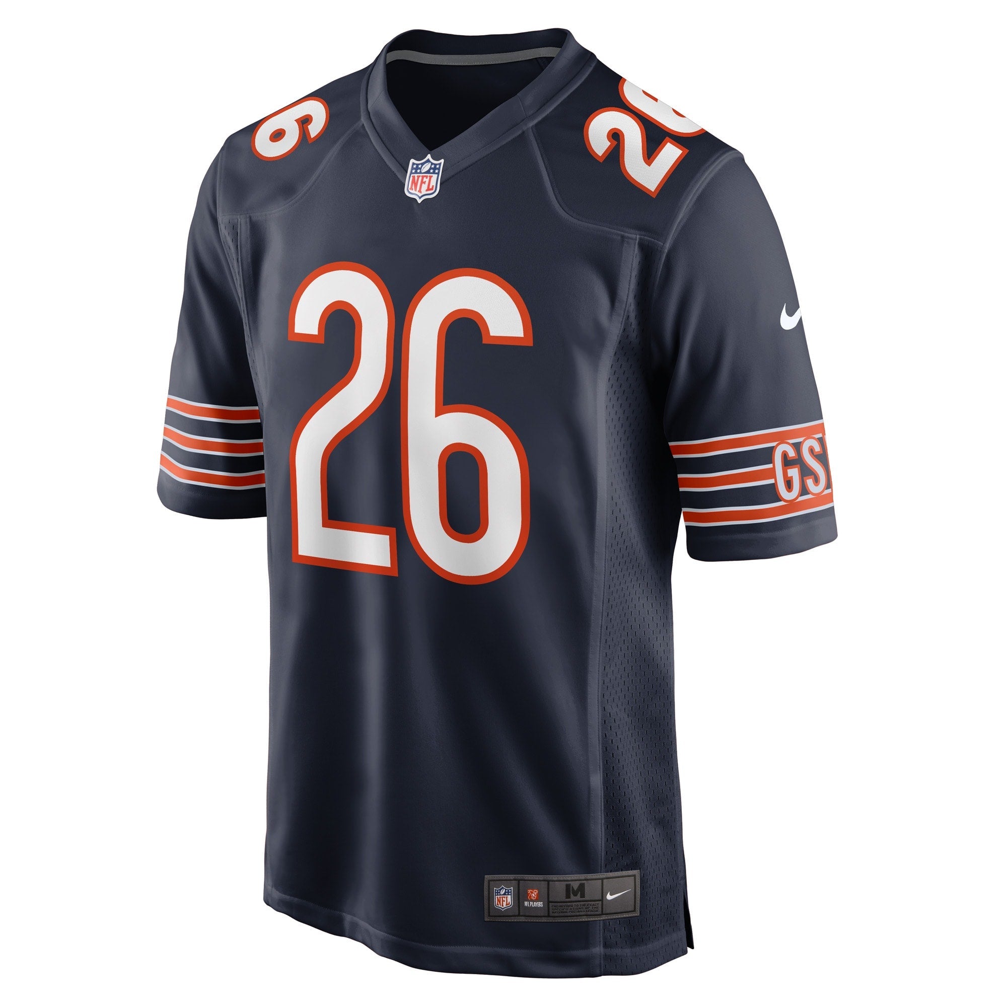 Men's Nike Davontae Harris Navy Chicago Bears Game Player Jersey