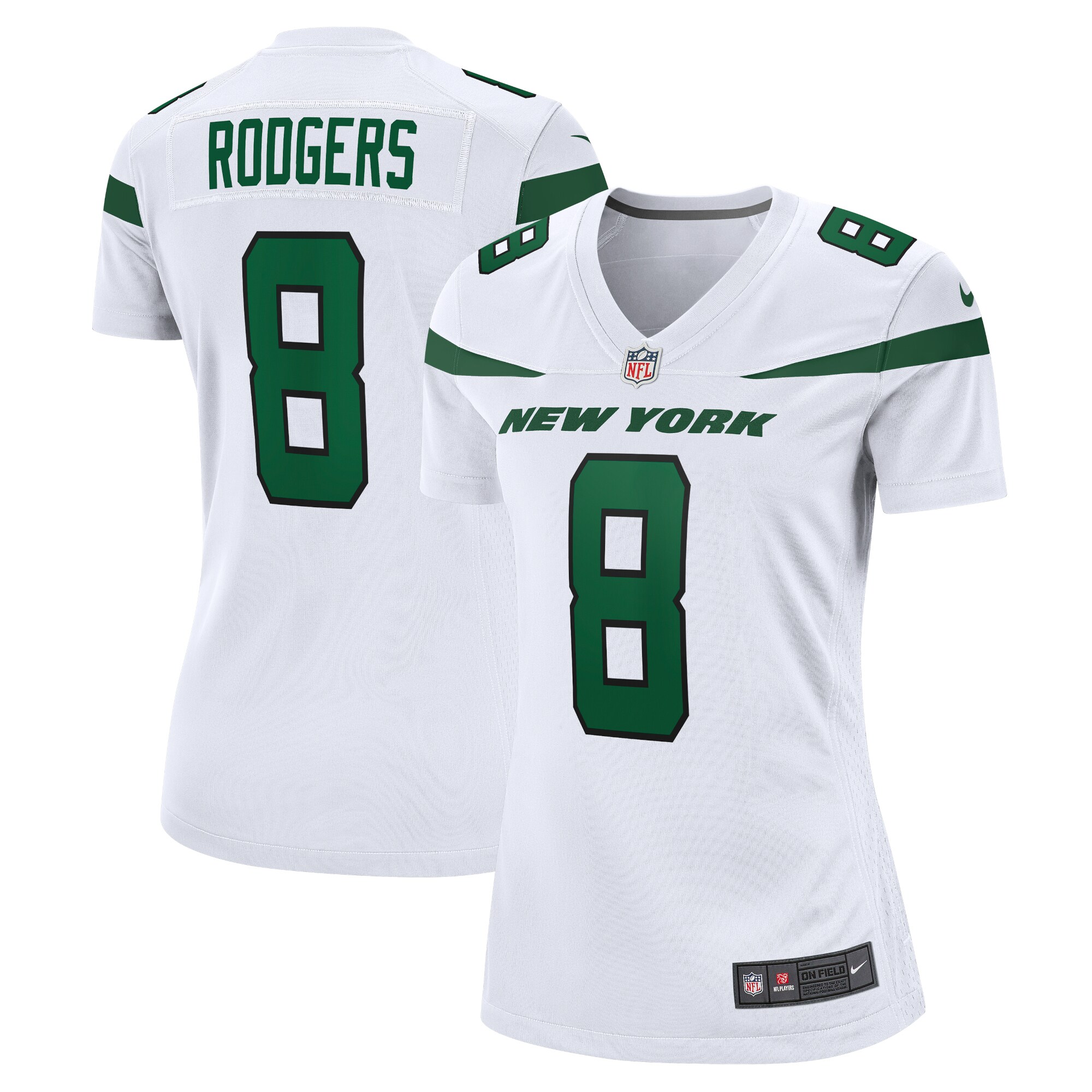 Aaron Rodgers New York Jets Nike Women's Game Jersey - White