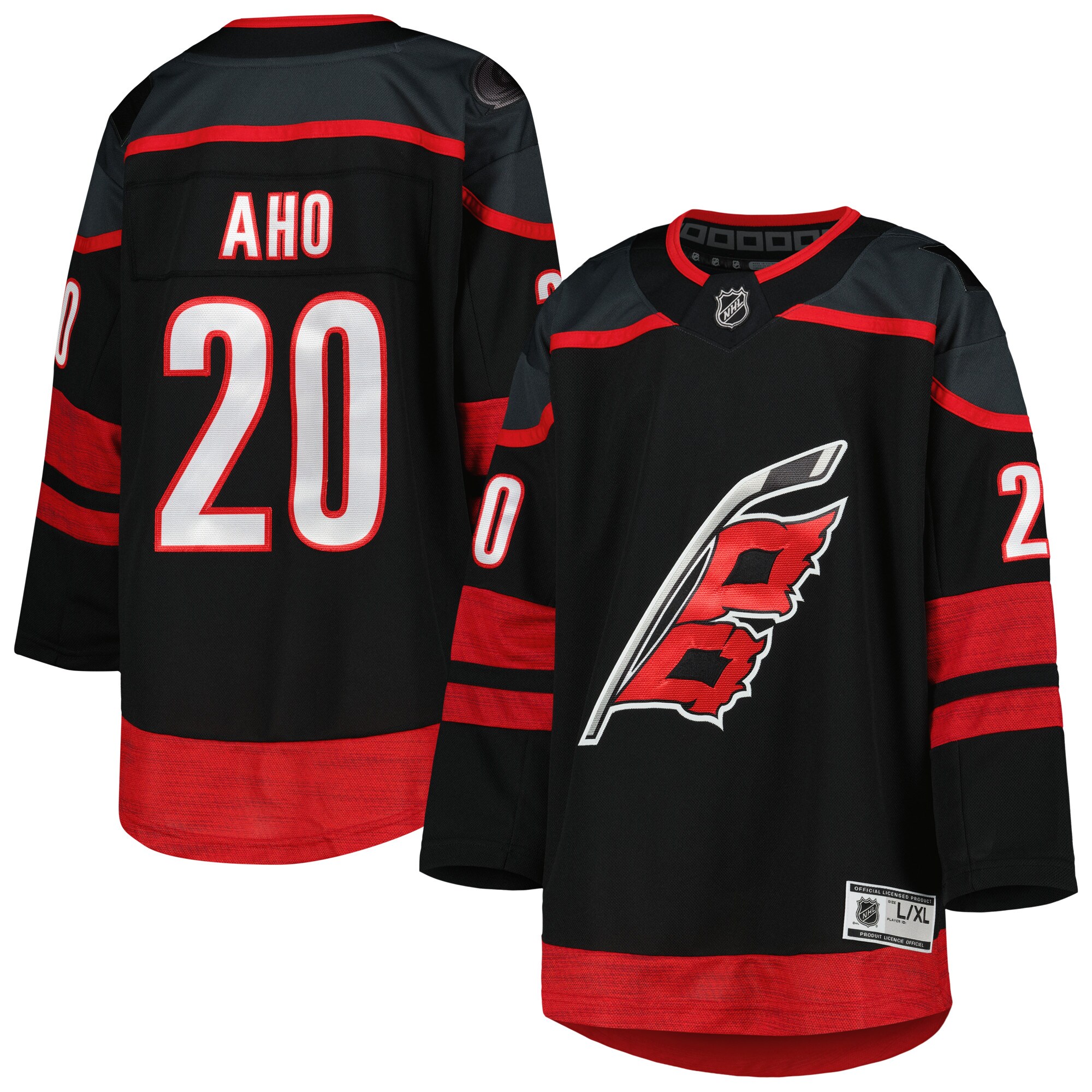 Sebastian Aho Carolina Hurricanes Youth Alternate Premier Player Jersey - Black
