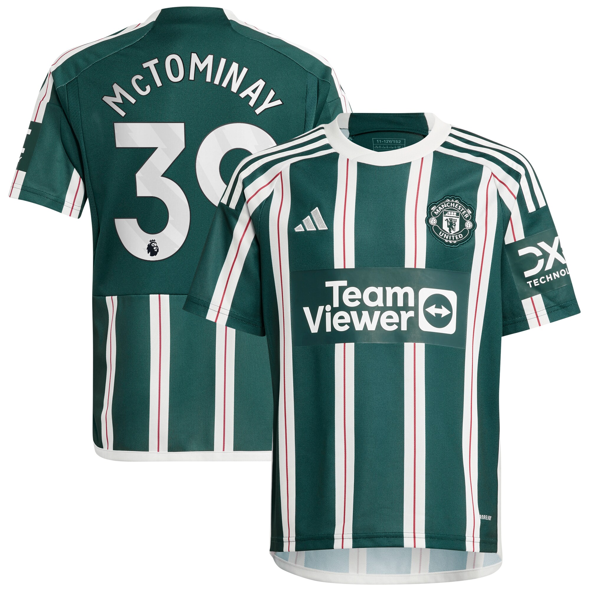 Scott McTominay Manchester United adidas Youth 2023/24 Away Replica Player Jersey - Green