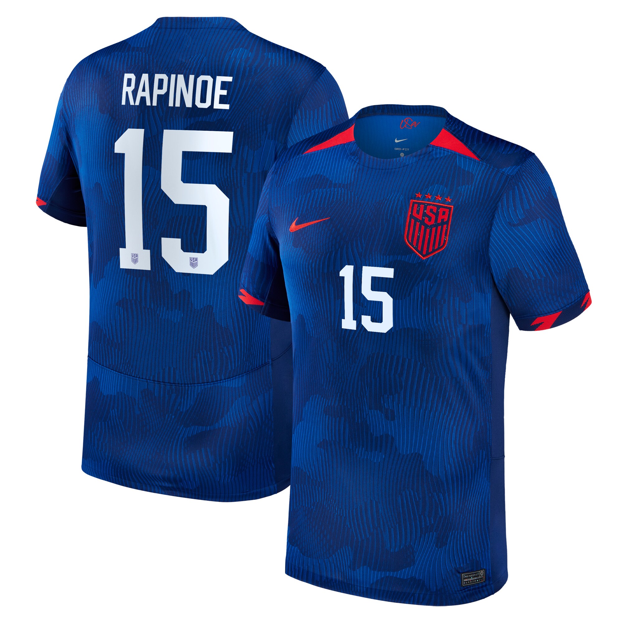 Megan Rapinoe USWNT Nike 2023 Away Replica Jersey - Royal