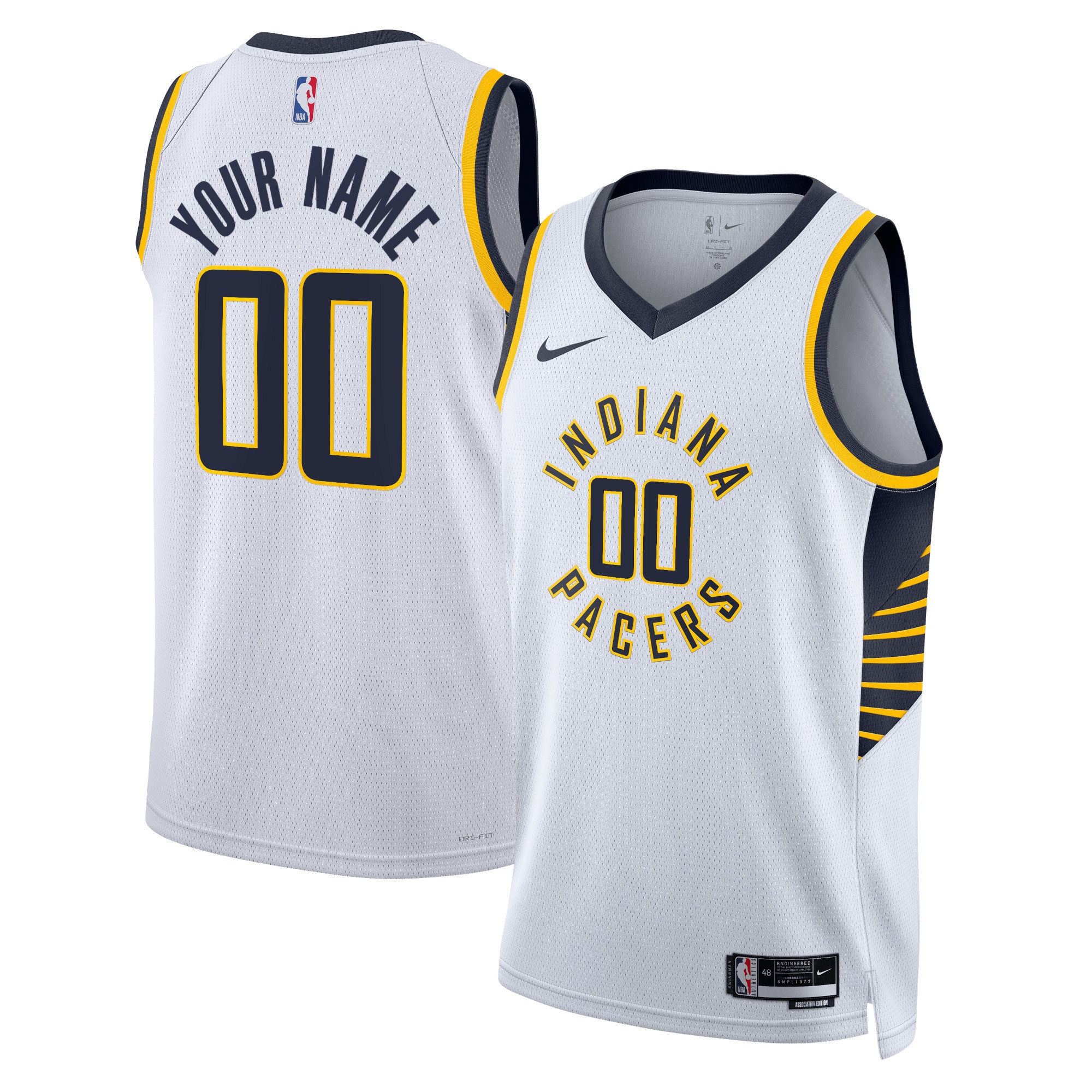 Indiana Pacers Nike Unisex Swingman Custom Jersey White - Icon Edition