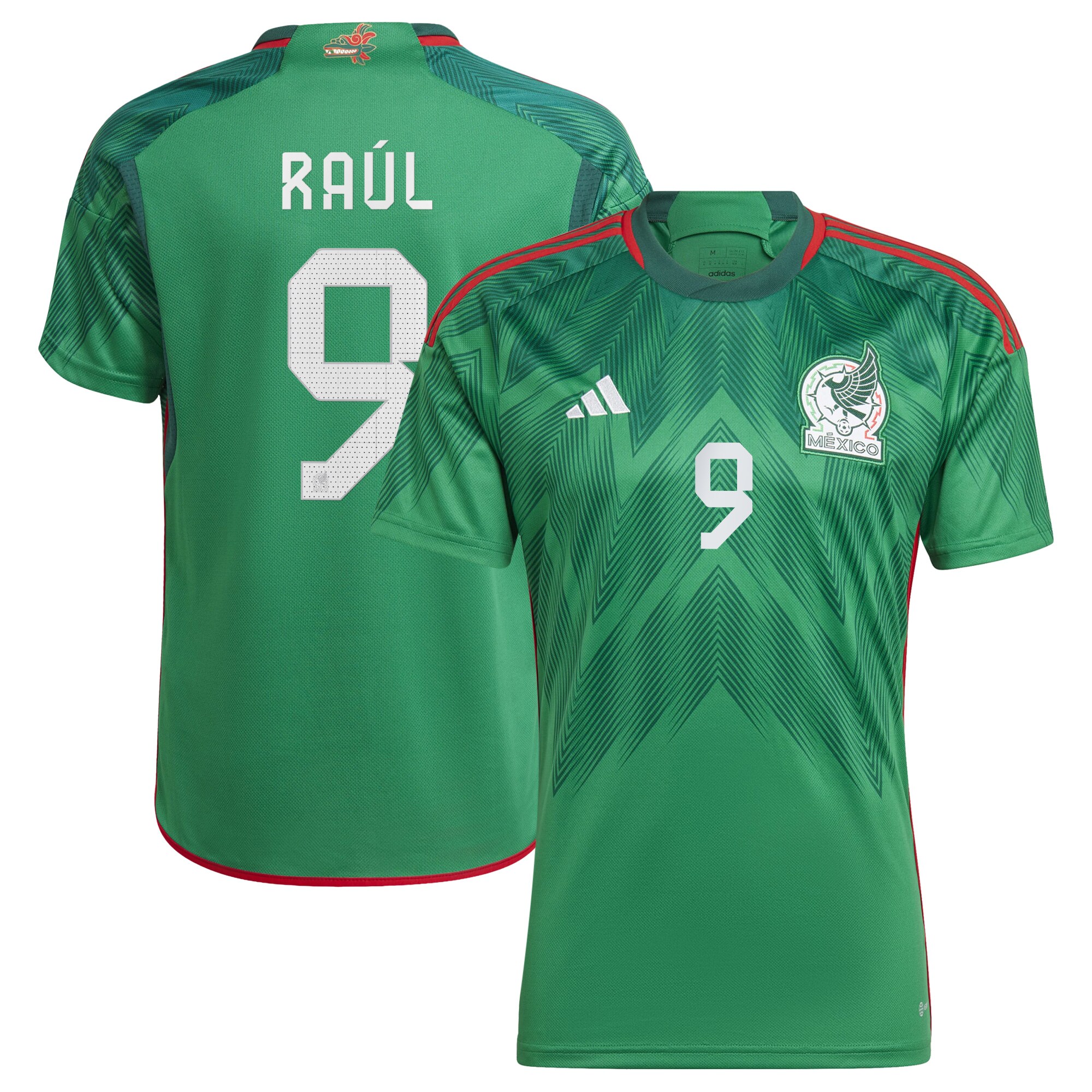Raul Jimenez Mexico National Team adidas 2022/23 Home Replica Player Jersey - Green