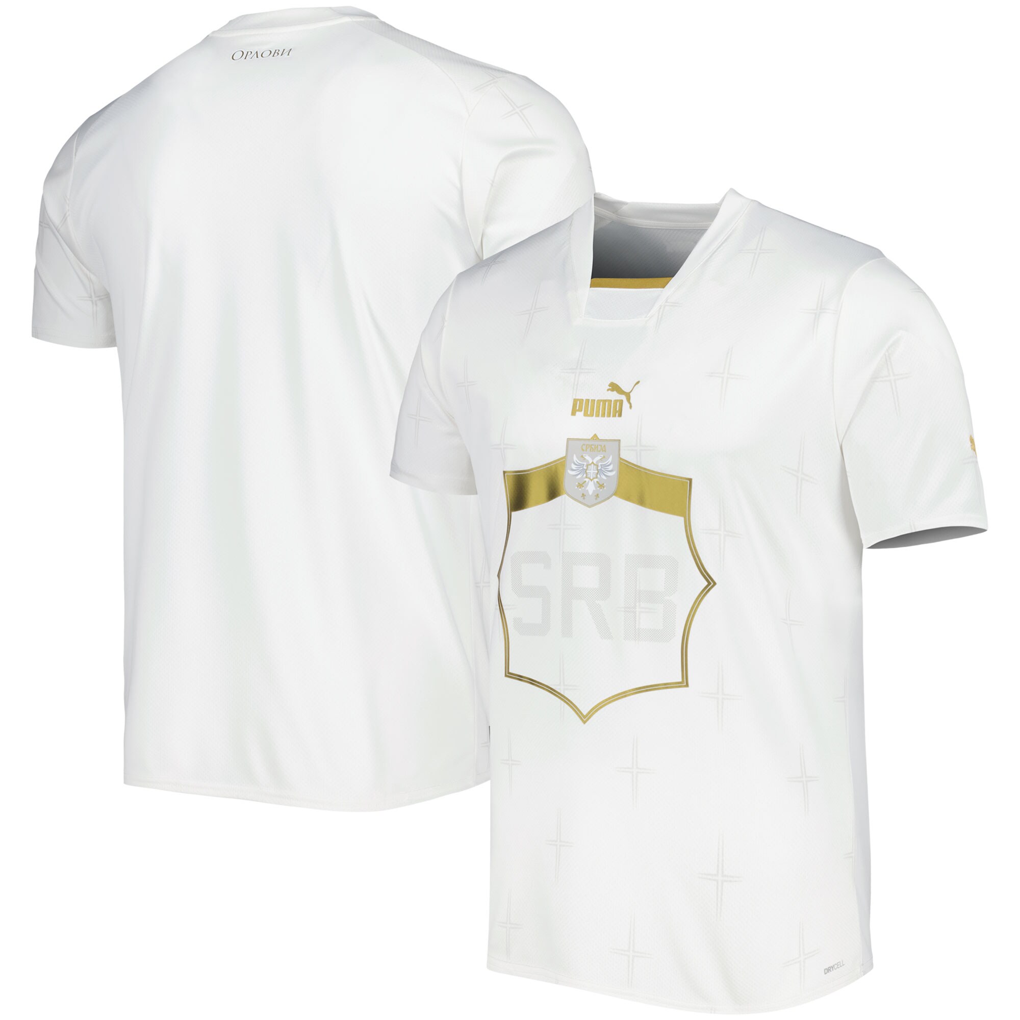 Serbia National Team Puma 2022/23 Away Replica Jersey - White
