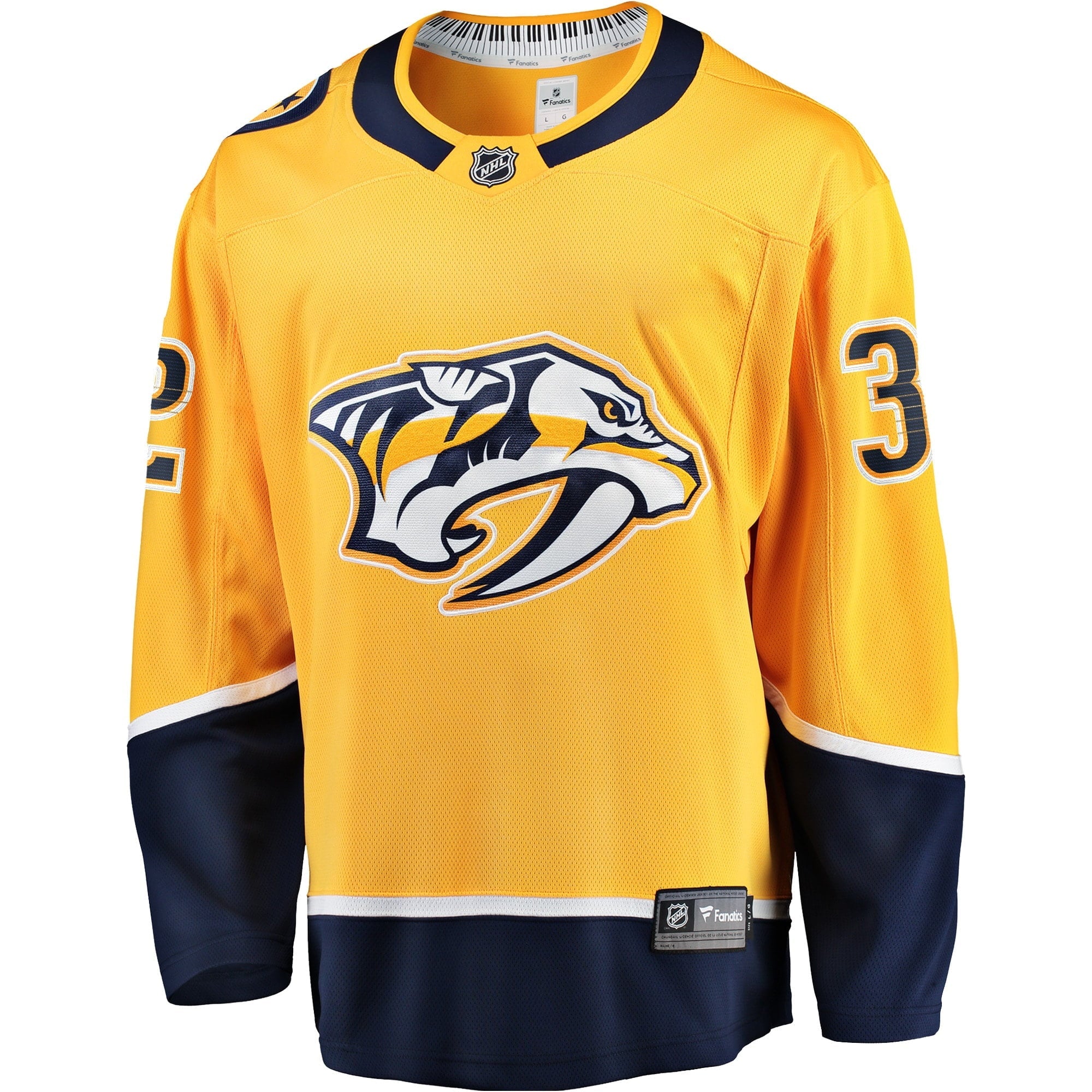 Men's Fanatics Branded Kevin Lankinen Gold Nashville Predators Home Breakaway Player Jersey