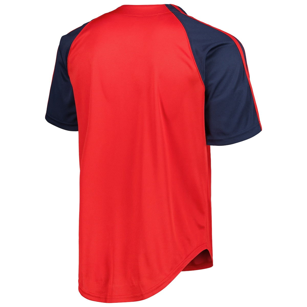 Men's  Stitches Angels Button-Down Raglan Replica Jersey - Red