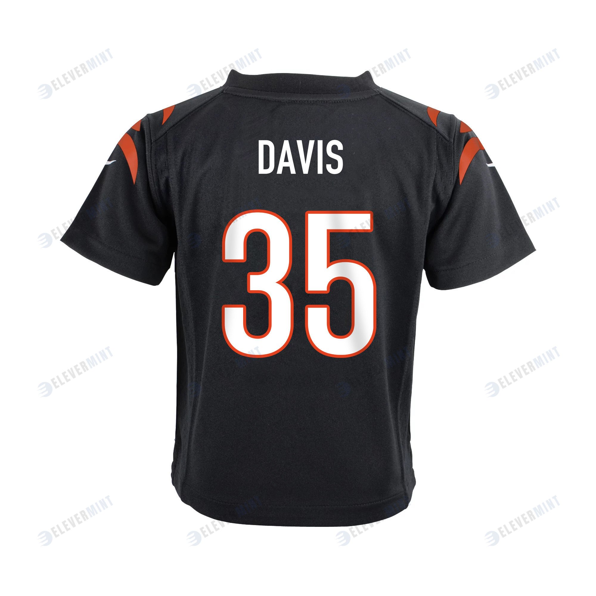 Jalen Davis 35 Cincinnati Bengals Super Bowl LVII Champions Youth Game Jersey - Black