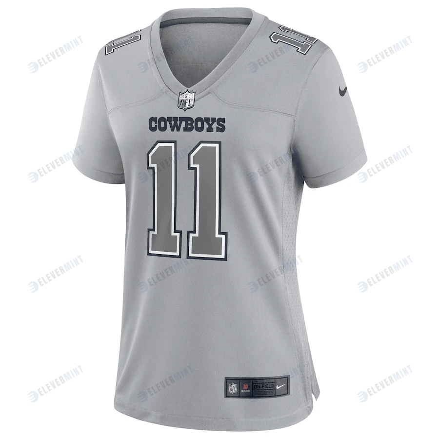 Micah Parsons 11 Dallas Cowboys Women's Atmosphere Fashion Game Jersey - Gray