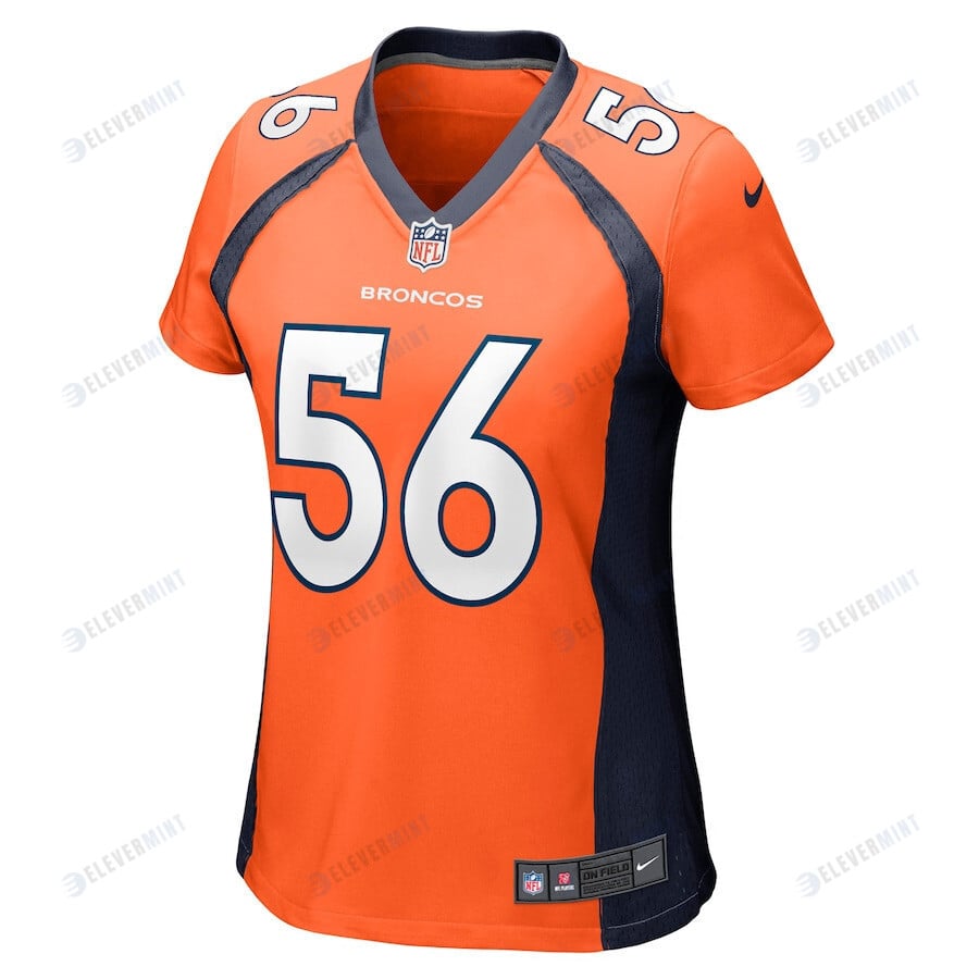 Baron Browning 56 Denver Broncos Women's Game Jersey - Orange