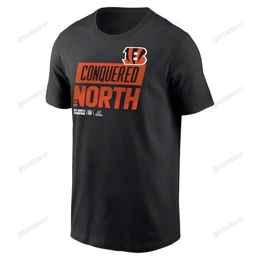 Cincinnati Bengals 2022 AFC North Division Champions Locker Room Trophy Collection T-Shirt - Black