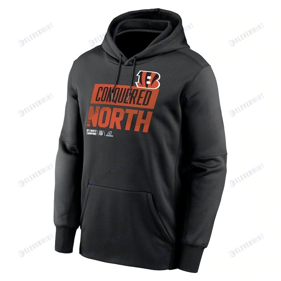Cincinnati Bengals 2022 AFC North Division Champions Locker Room Trophy Collection Pullover Hoodie - Black