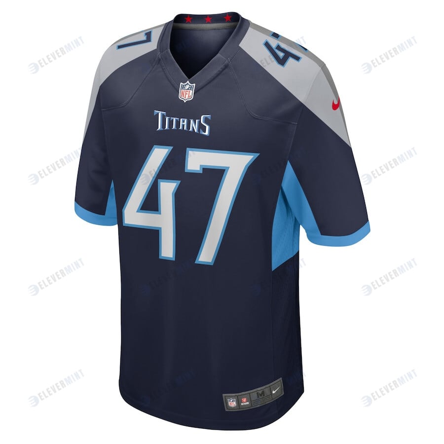 Andrew Adams 47 Tennessee Titans Home Game Player Jersey - Navy