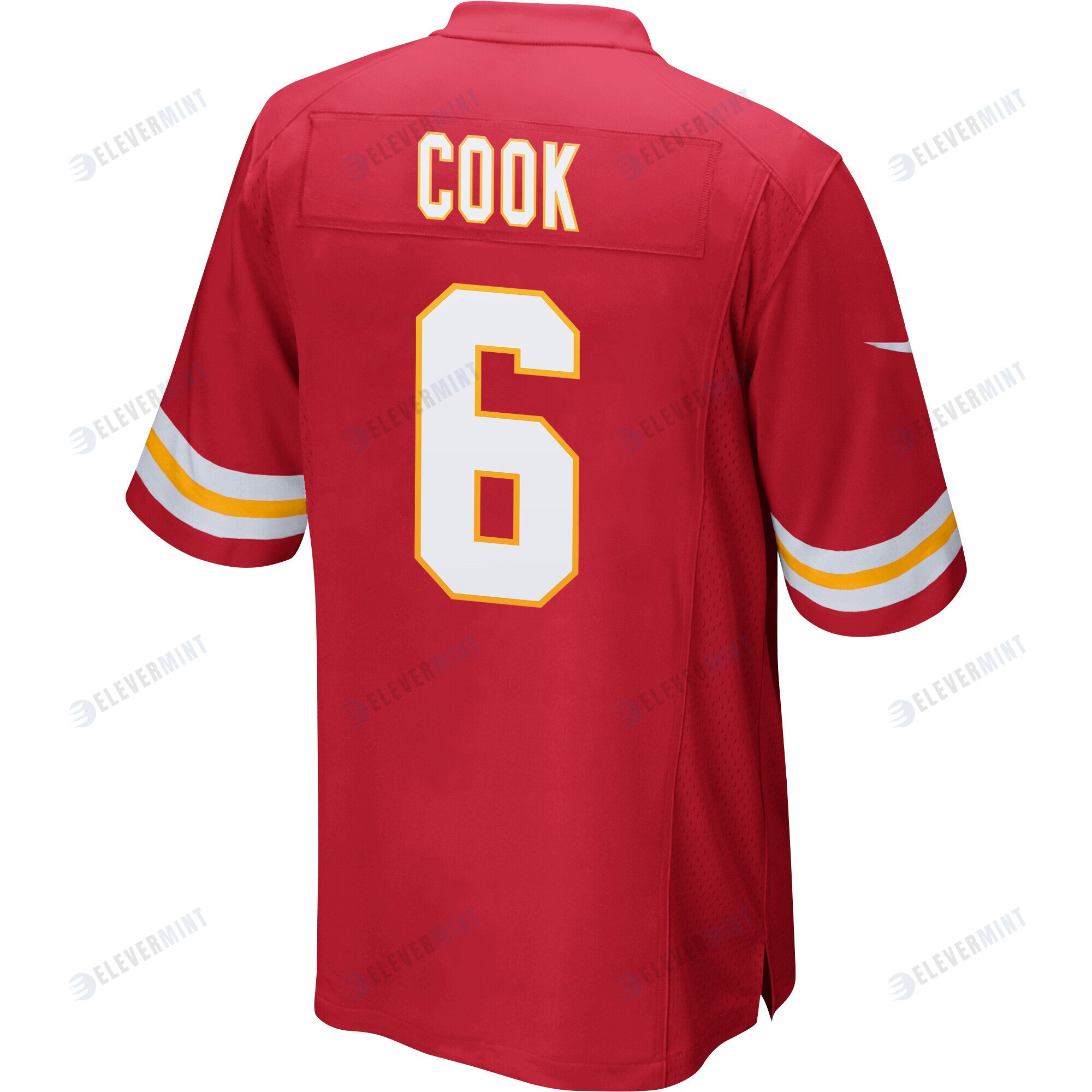 Bryan Cook 6 Kansas City Chiefs Super Bowl LVII Champions Men Game Jersey - Red