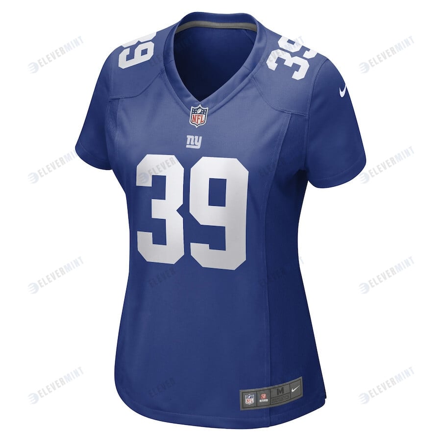 Trenton Thompson New York Giants Women's Game Player Jersey - Royal