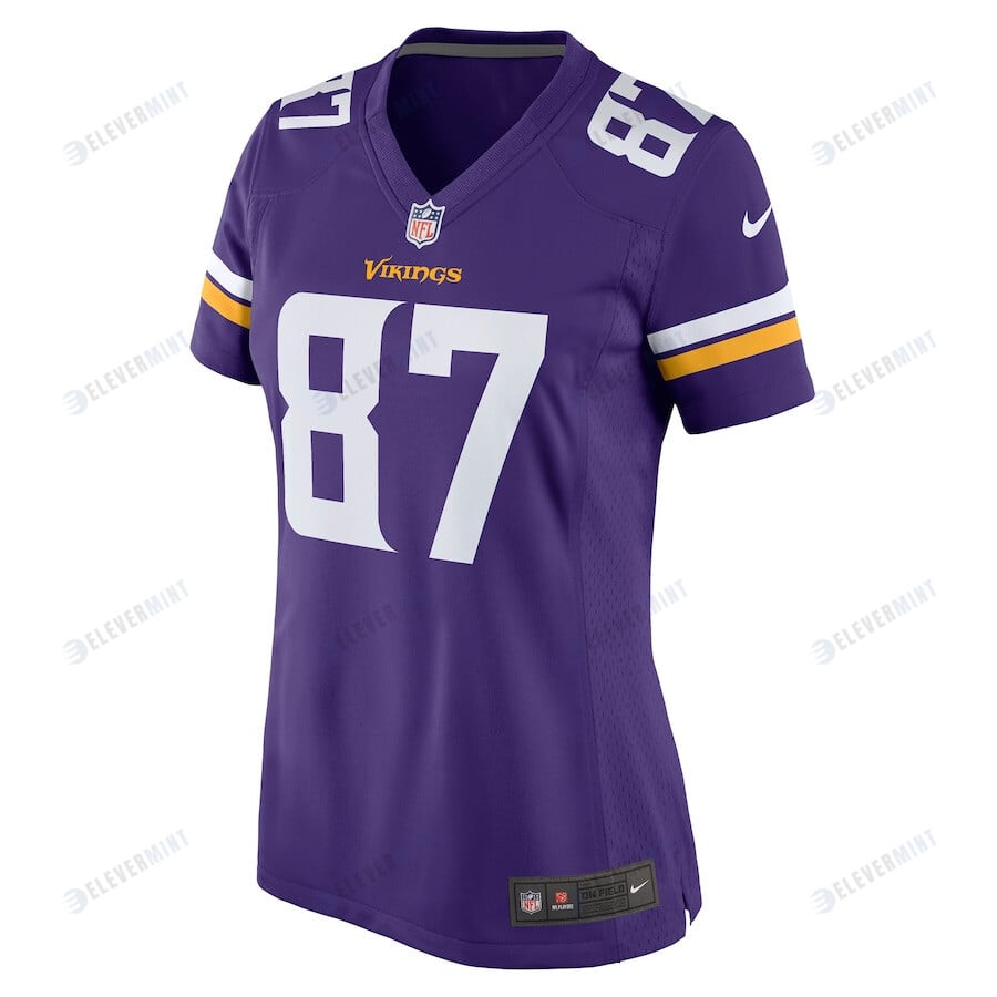 T.J. Hockenson 87 Minnesota Vikings Women's Game Player Jersey - Purple