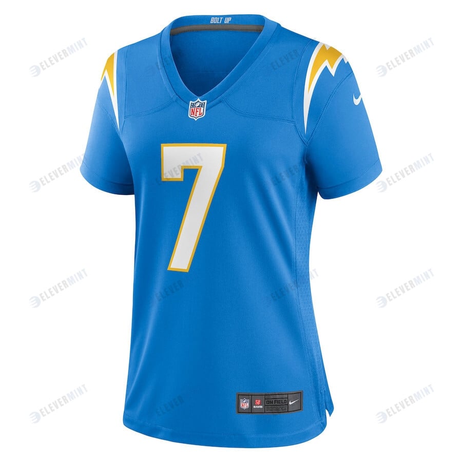 Gerald Everett 7 Los Angeles Chargers Women's Player Game Jersey - Powder Blue