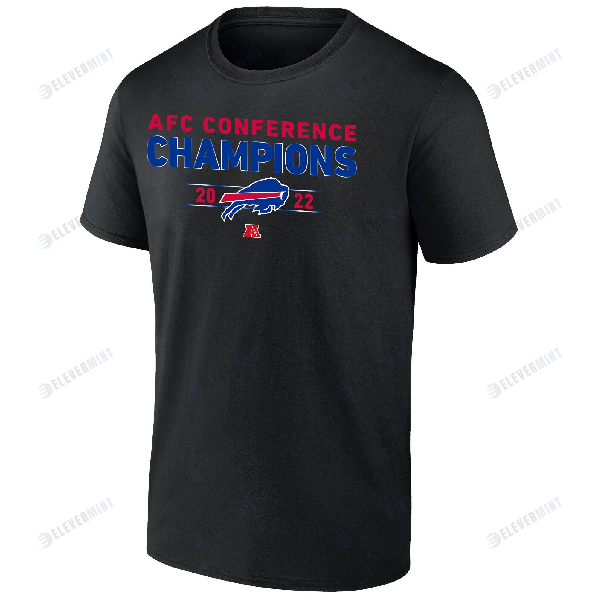 Buffalo Bills 2022 AFC Conference Champions Kick T-Shirt - Black