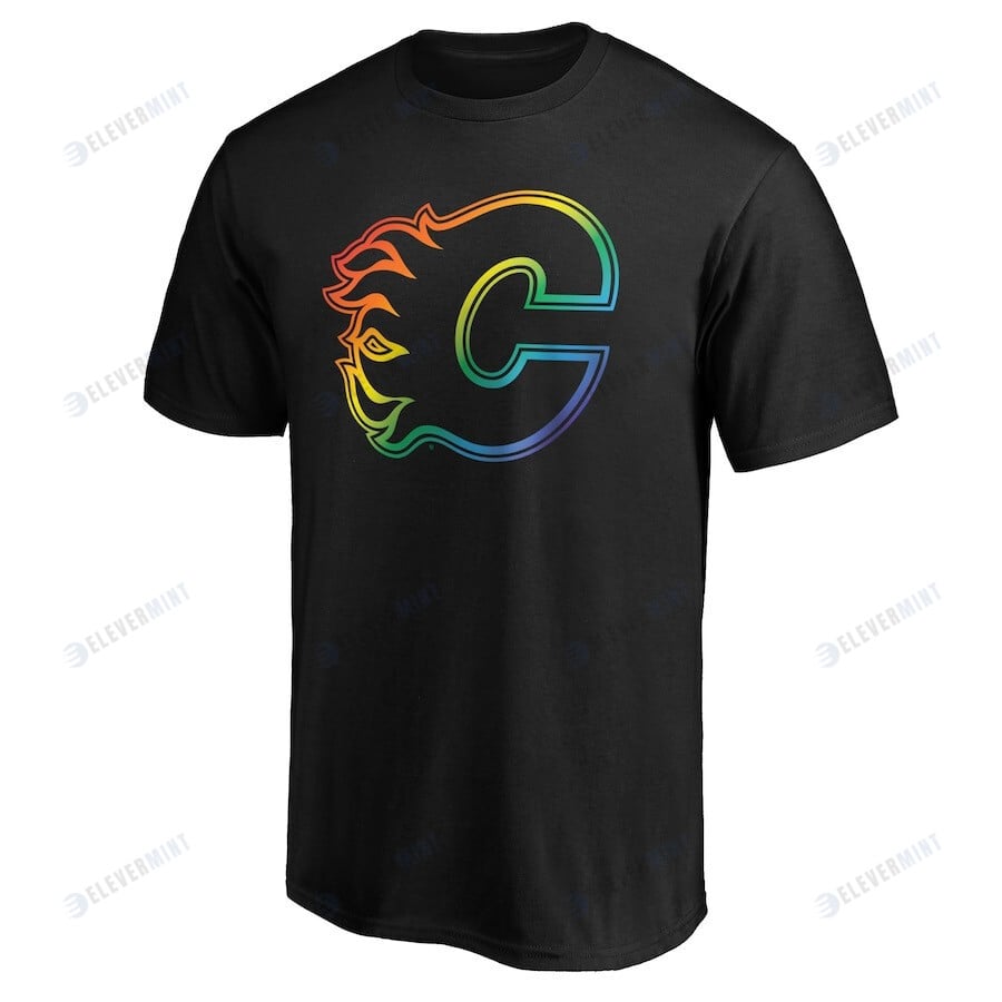 Calgary Flames Team Pride Logo T-Shirt - Black