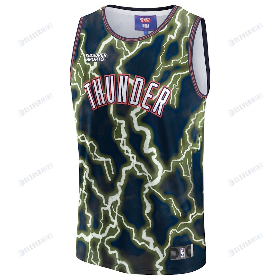 Oklahoma City Thunder NBA & KidSuper Studios Unisex Hometown Jersey - Black