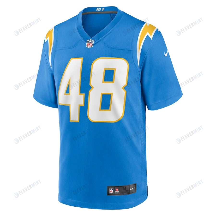 Stone Smartt Los Angeles Chargers Game Player Jersey - Powder Blue