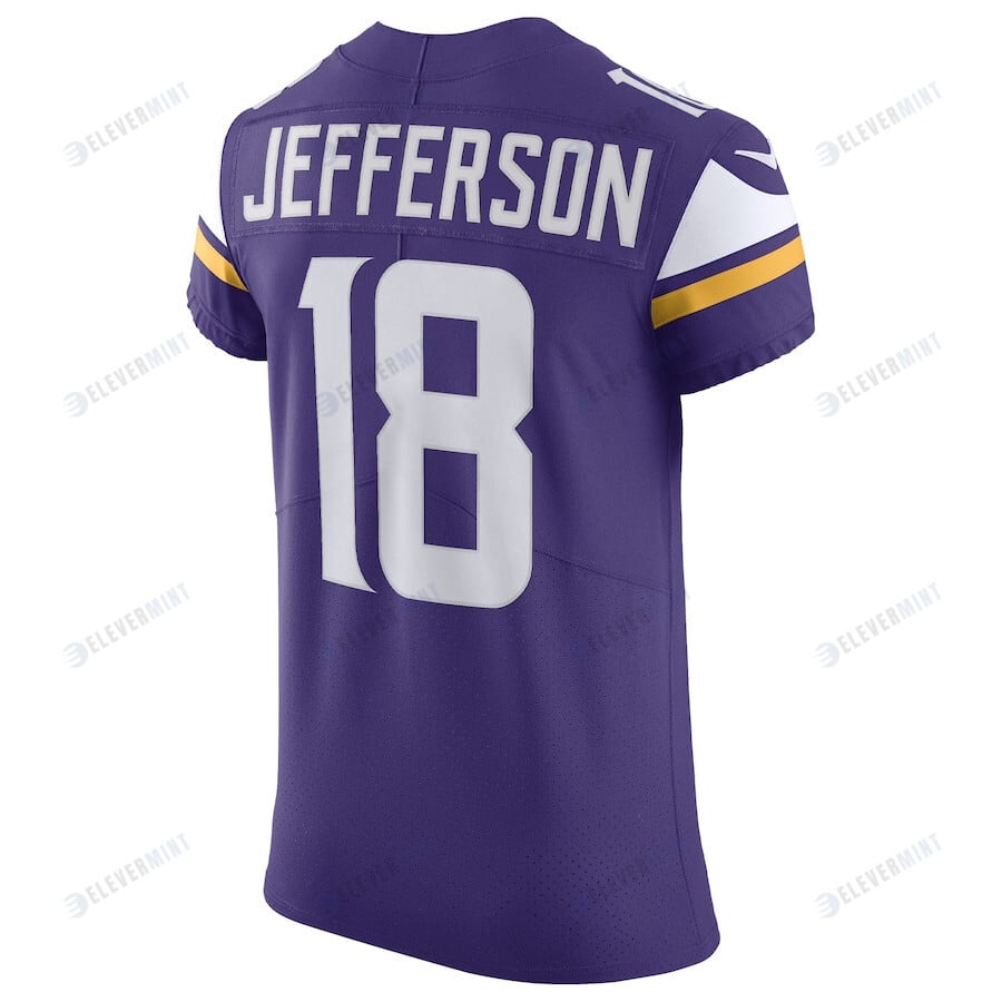 Justin Jefferson 18 Minnesota Vikings Home Vapor Elite Jersey - Purple