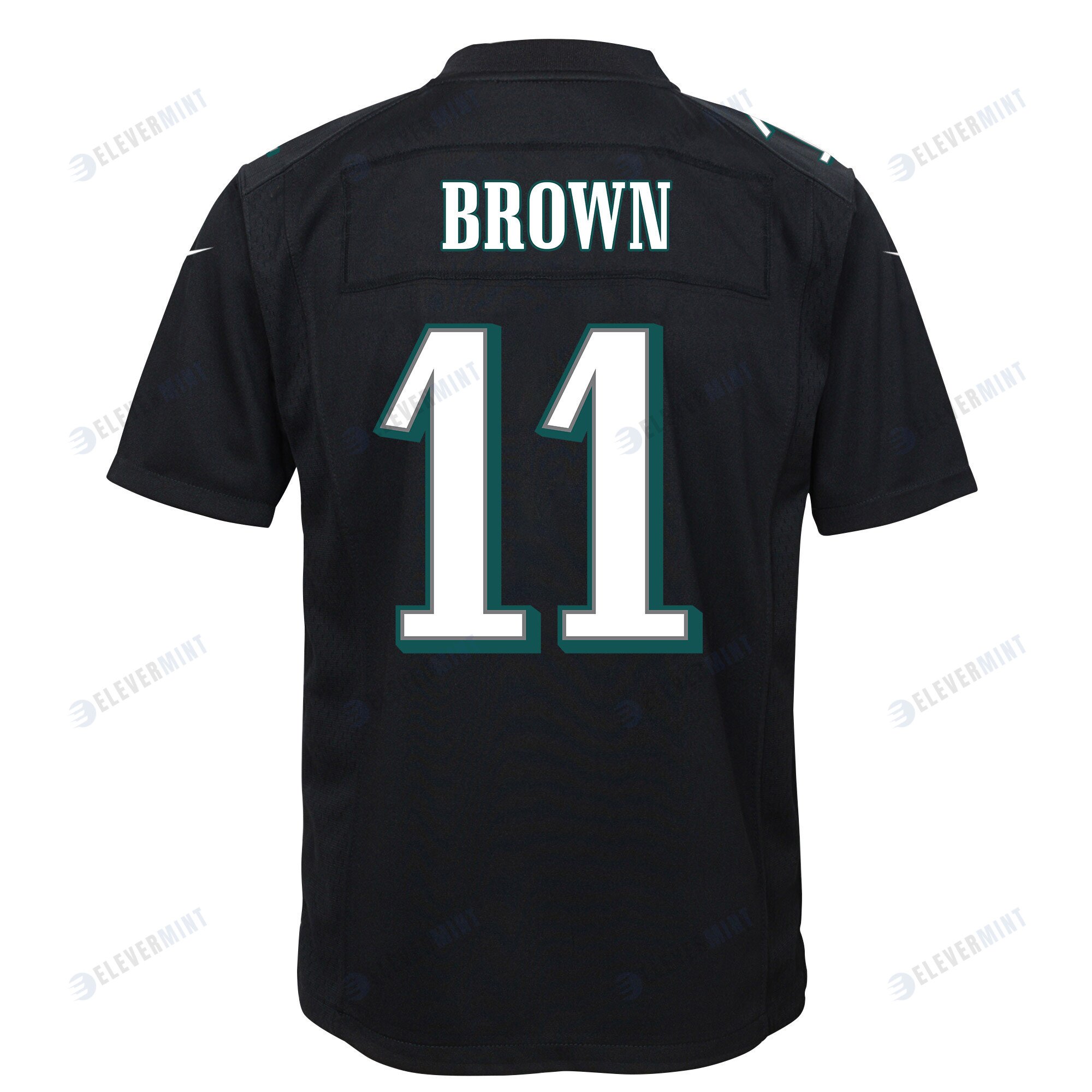 A.J. Brown 11 Philadelphia Eagles Super Bowl LVII Champions 2 Stars Youth Game Jersey - Black