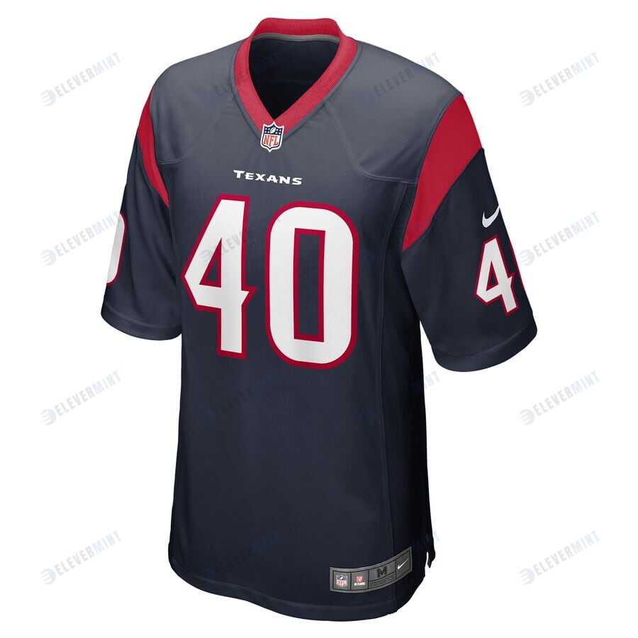 Paul Quessenberry Houston Texans Game Player Jersey - Navy
